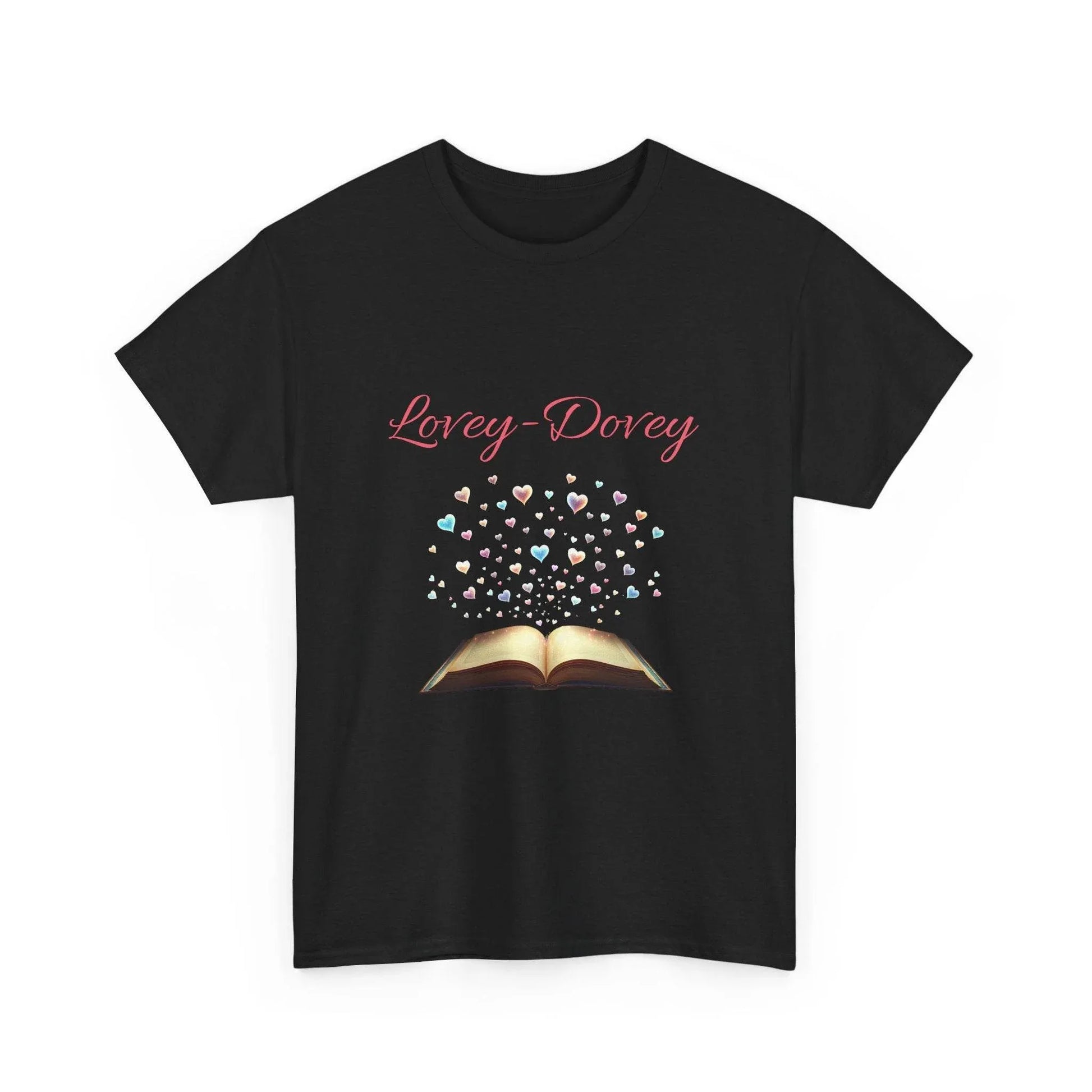 Lovey-Dovey - Graphic Tee - Unisex Heavy Cotton T-Shirt for Book Lovers - The Dreamer's Bookshop.