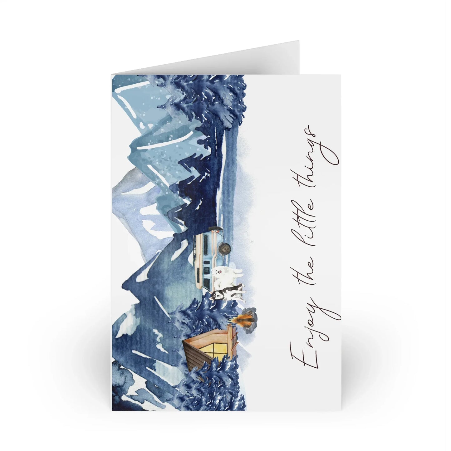 The Dreamer's Bookshop "Mountains" Enjoy the Little Things Card - The Dreamer's Bookshop.