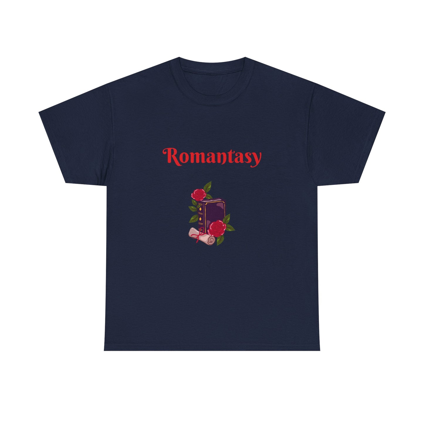Fantasy -  Graphic Tee - Unisex Heavy Cotton T-Shirt Romantasy Books