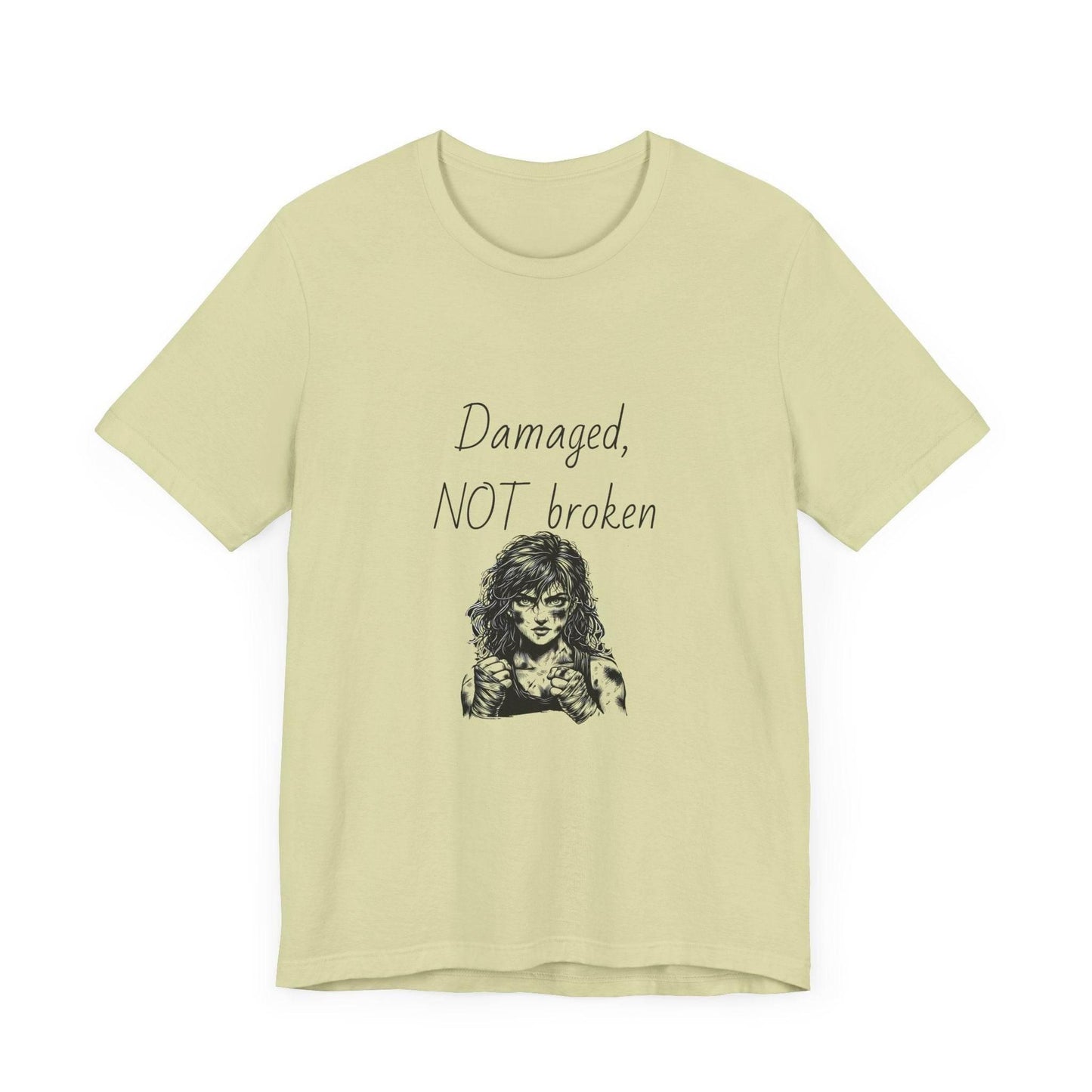 Fierce Survivor Unisex Short Sleeve Tee - Damaged, NOT broken - The Dreamer's Bookshop.