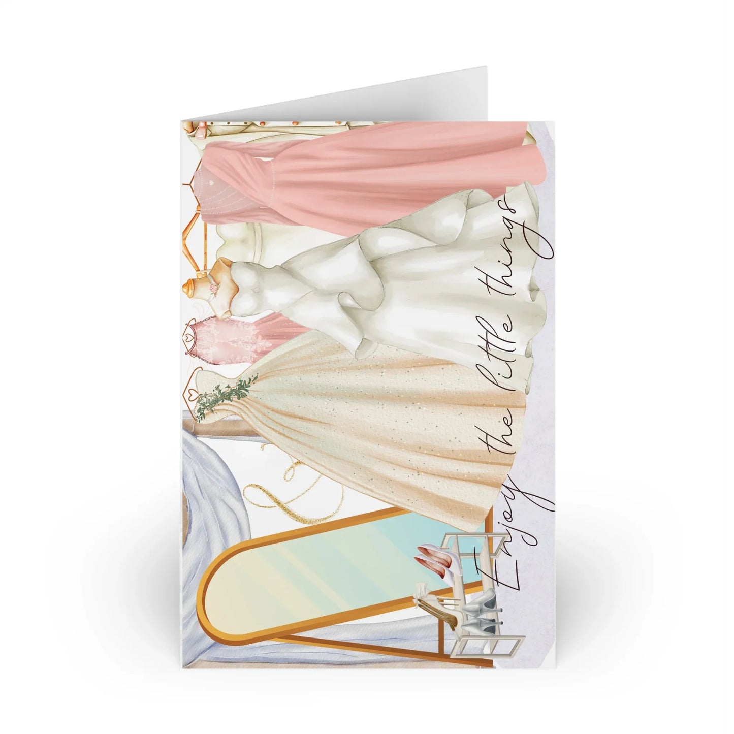 The Dreamer's Bookshop "Wedding Gown" Enjoy the Little Things Card - The Dreamer's Bookshop.
