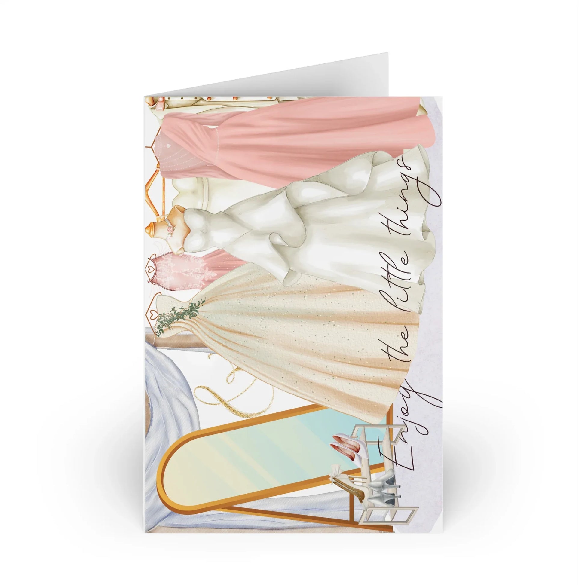 The Dreamer's Bookshop "Wedding Gown" Enjoy the Little Things Card - The Dreamer's Bookshop.