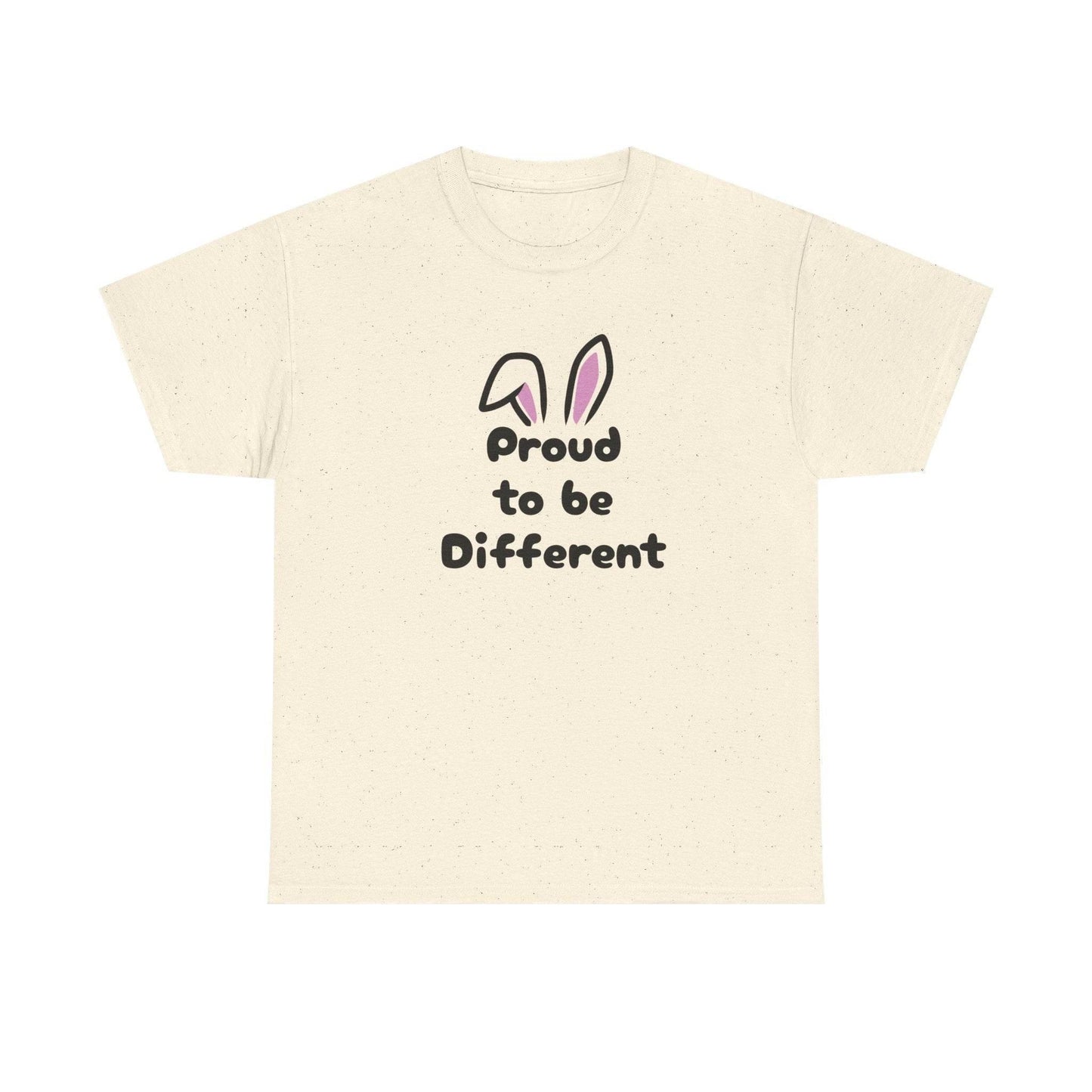 Proud to be Different Unisex Heavy Cotton Tee - Celebrate Individuality & Self-Expression - The Dreamer's Bookshop.