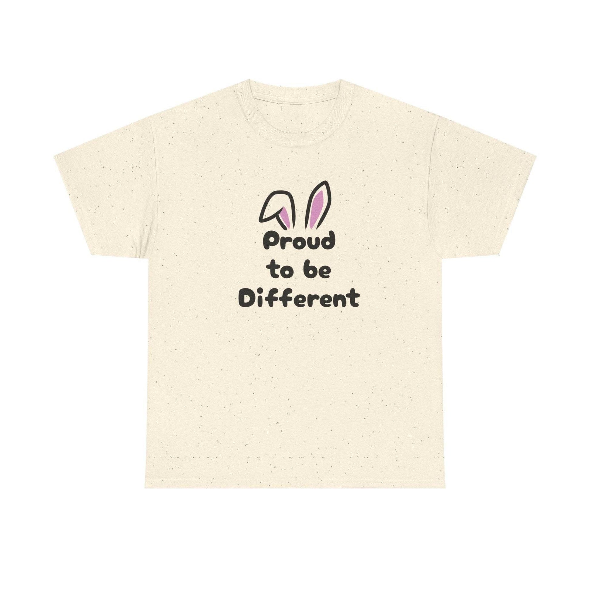 Proud to be Different Unisex Heavy Cotton Tee - Celebrate Individuality & Self-Expression - The Dreamer's Bookshop.