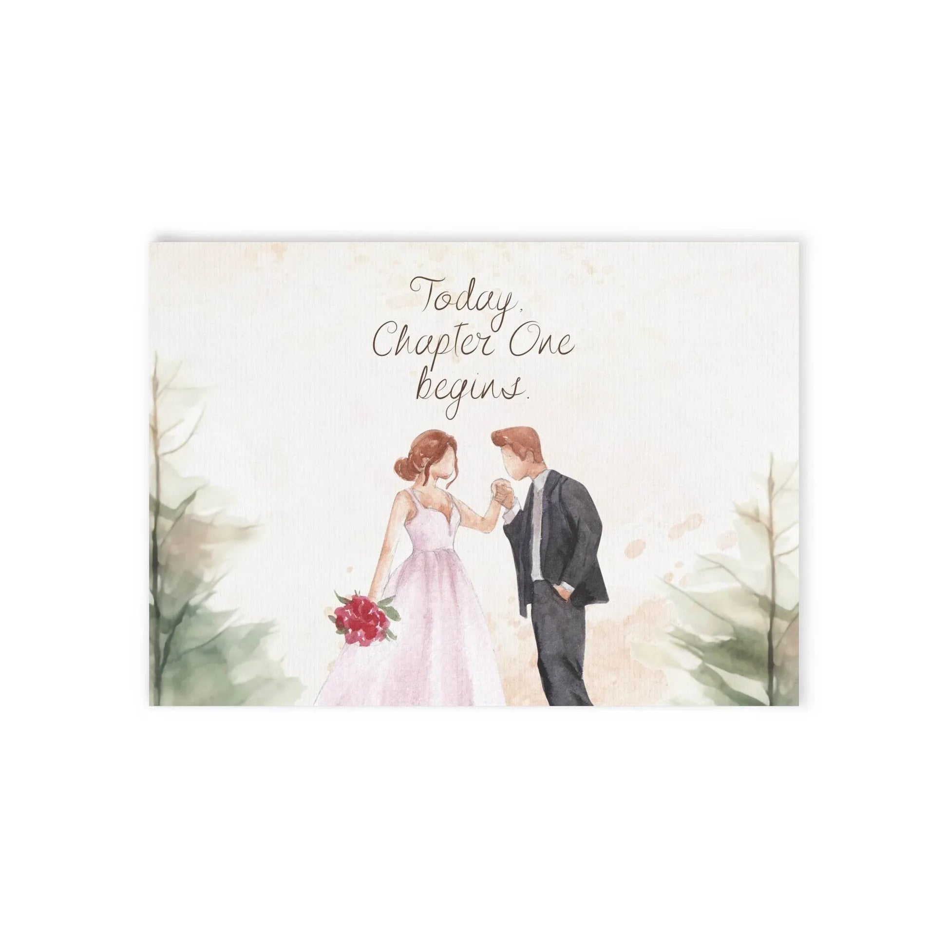 The Dreamer's Bookshop Cute "Chapter One" Wedding Card - The Dreamer's Bookshop.