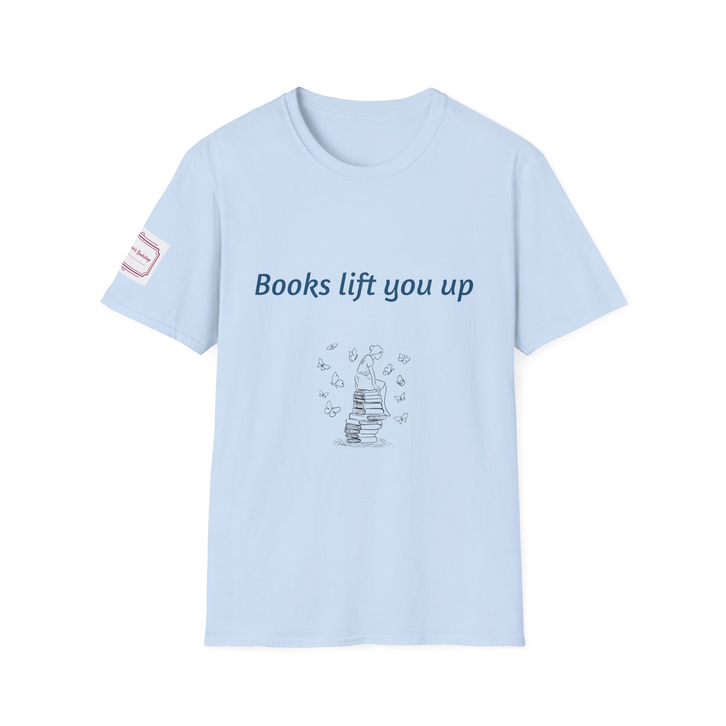 Inspirational Unisex Softstyle T-Shirt - Books Lift You Up