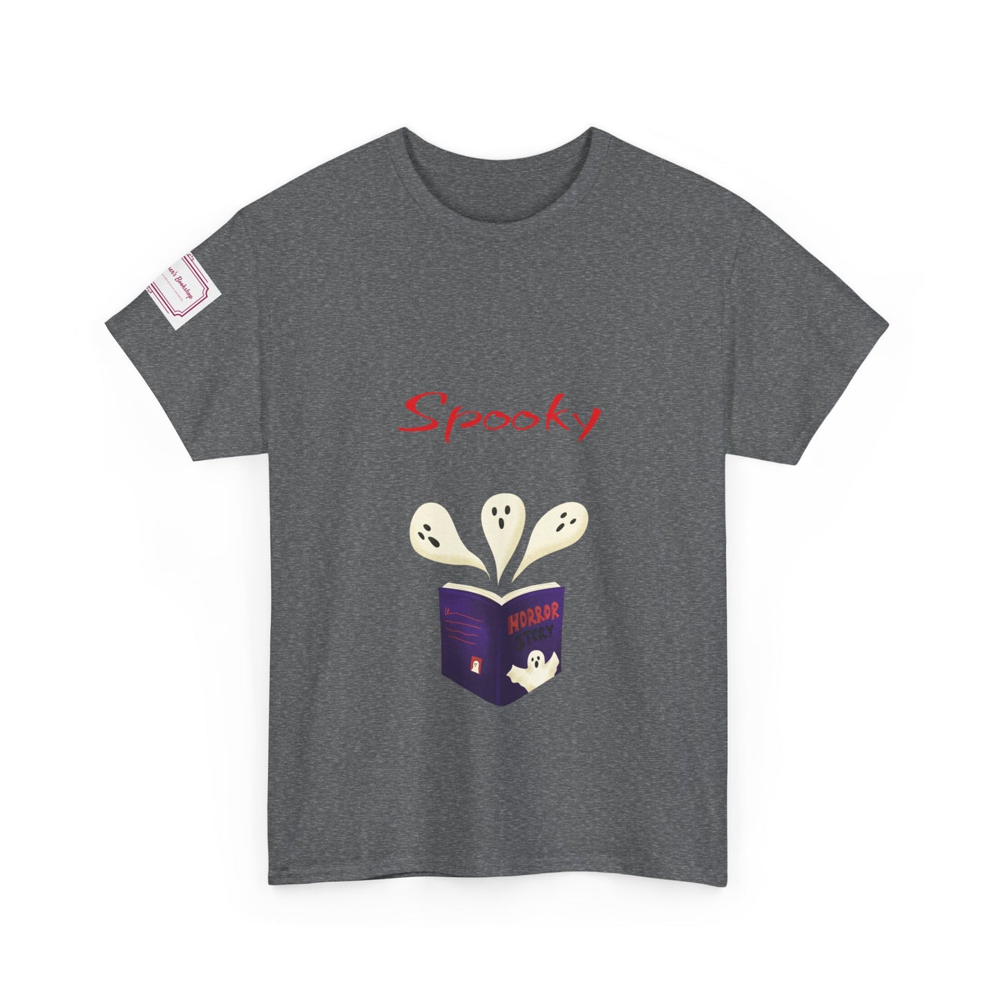 US (Ww) Fiction - Graphic Unisex Heavy Cotton Tee - Spooky Books