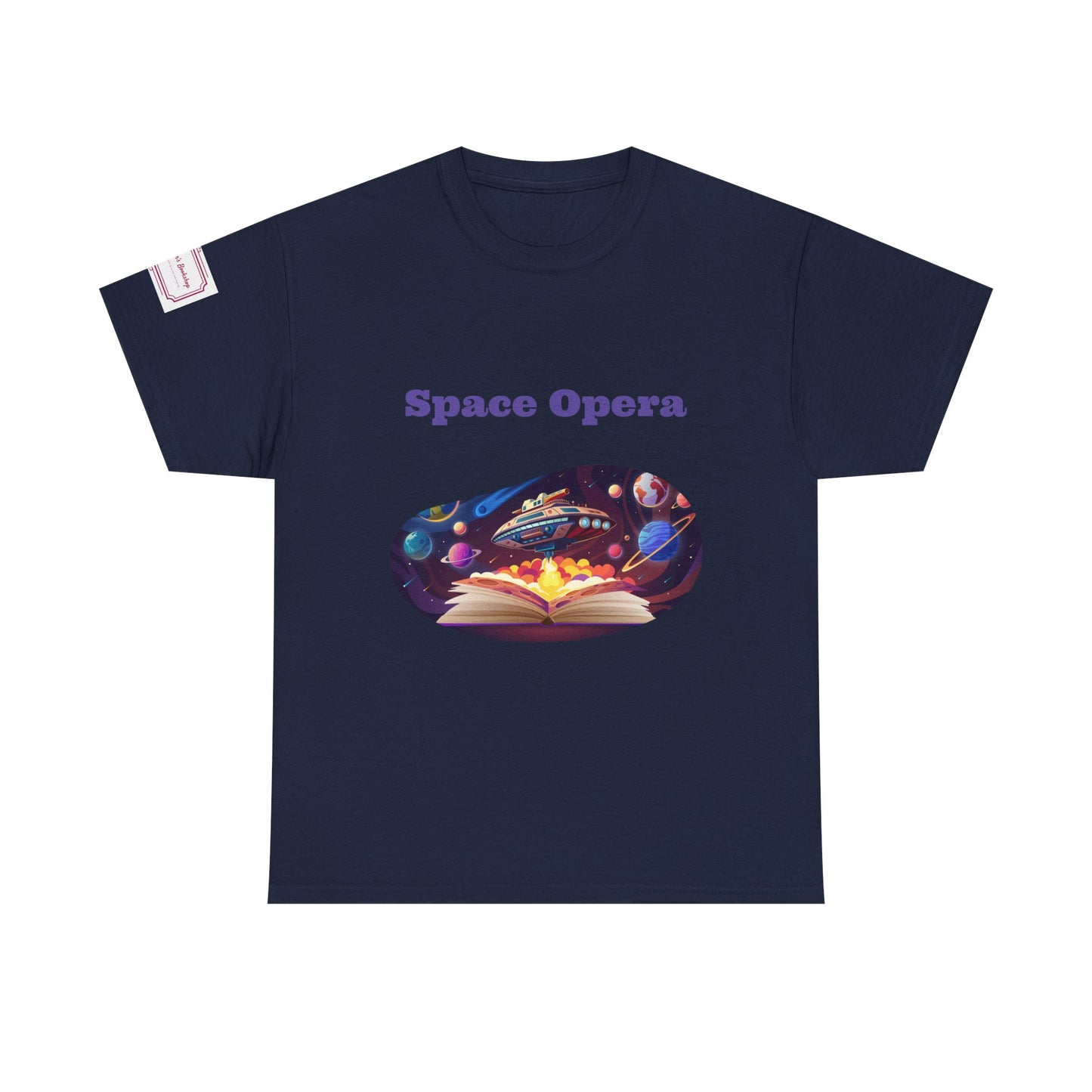 Space Opera - Graphic Unisex Heavy Cotton Tee - Sci-Fi Books
