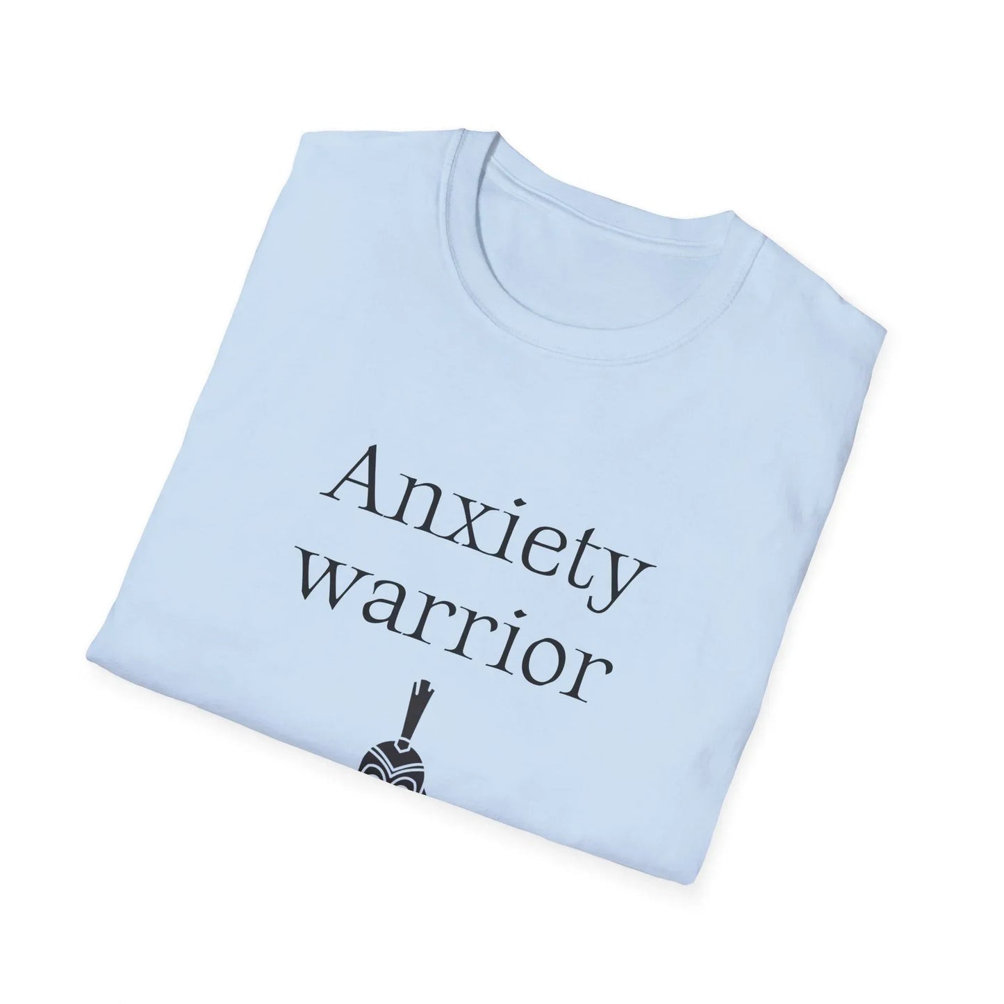 Anxiety Warrior Unisex Softstyle T-Shirt - What's Your Battle? - The Dreamer's Bookshop.