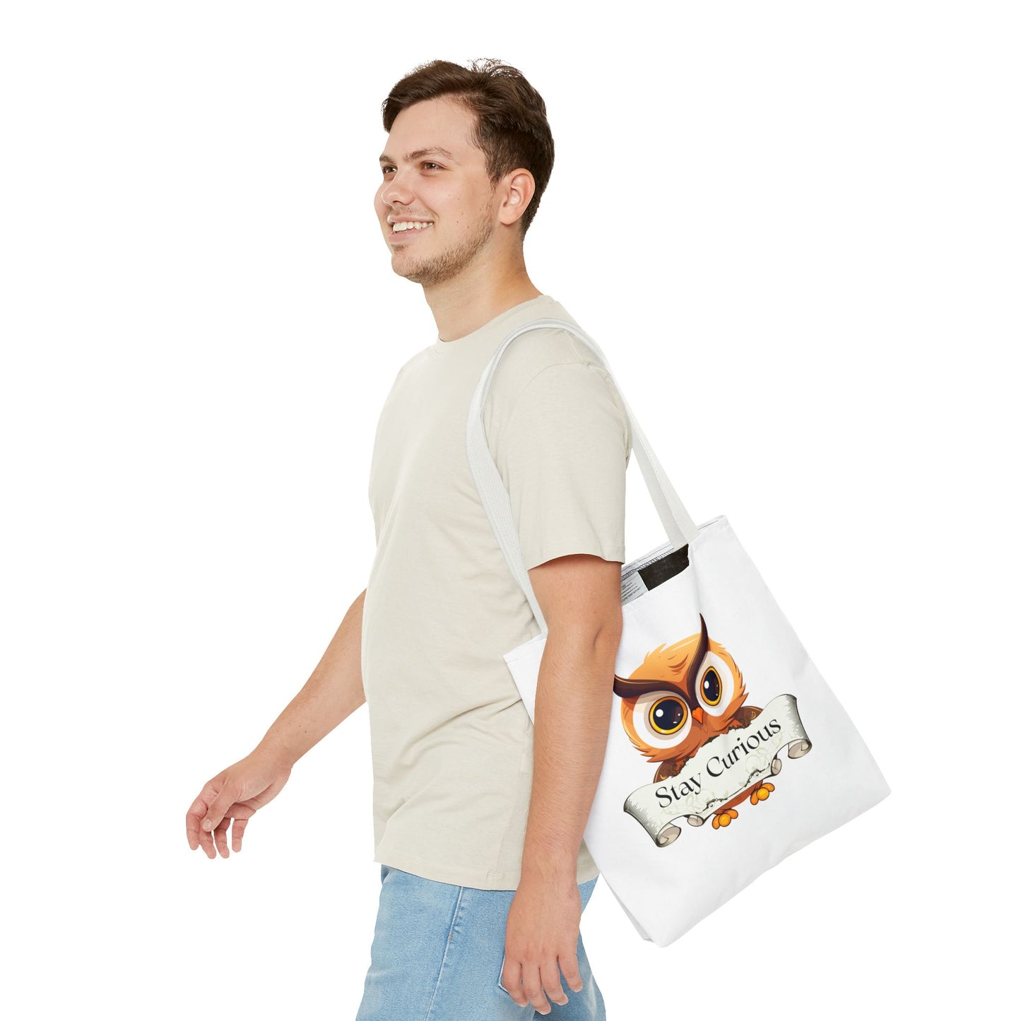 Literary Tote Bag - Stay Curous - The Dreamer's Bookshop Designs