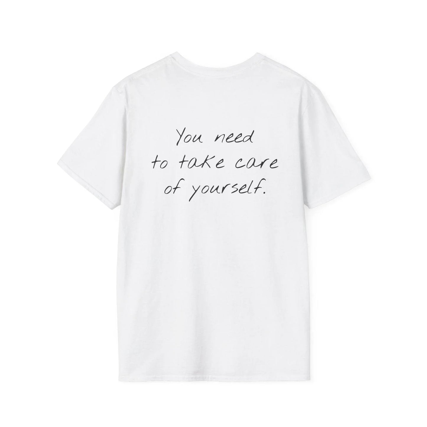 Unisex Softstyle T-Shirt - 'Take Care' Inspirational - The Dreamer's Bookshop.