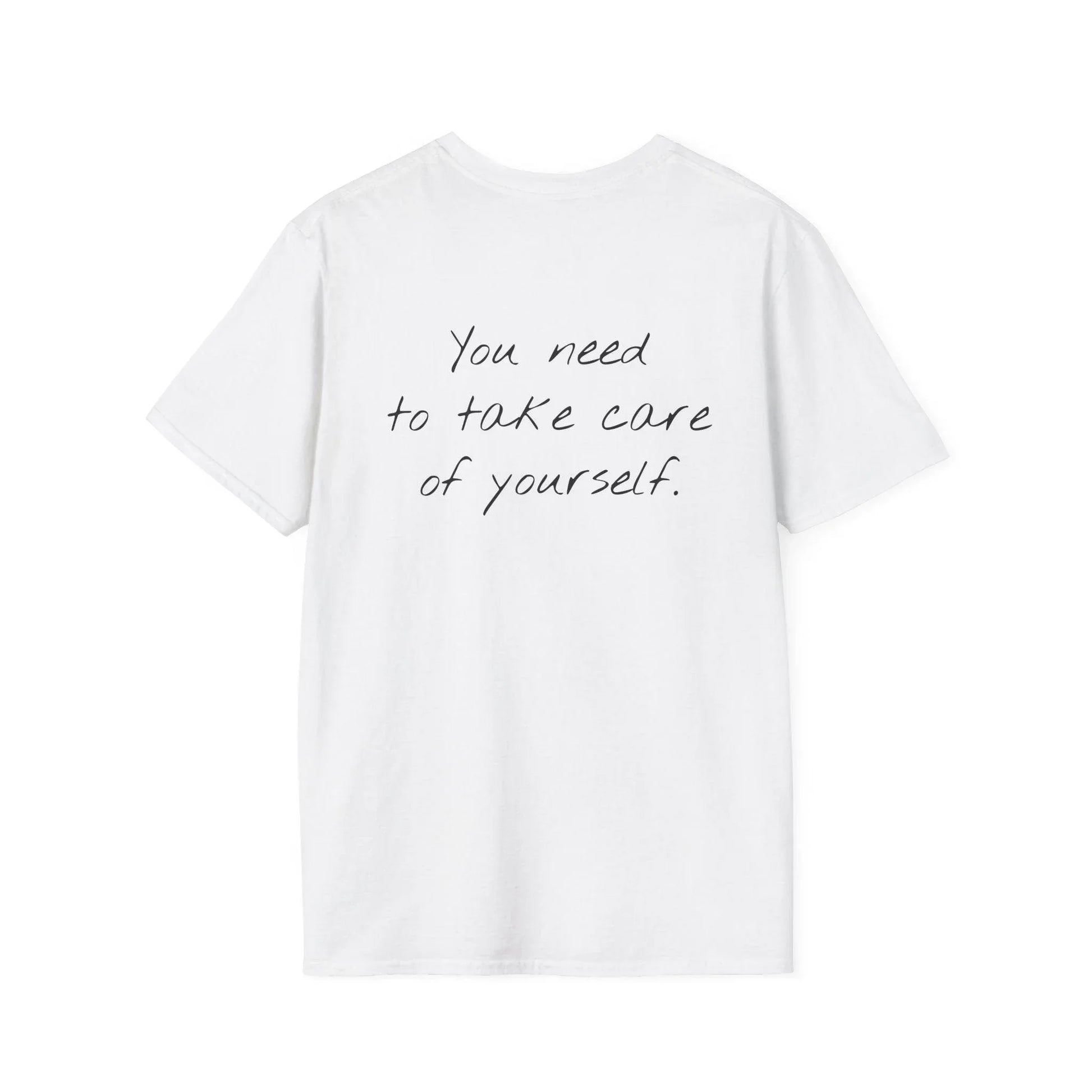Unisex Softstyle T-Shirt - 'Take Care' Inspirational - The Dreamer's Bookshop.