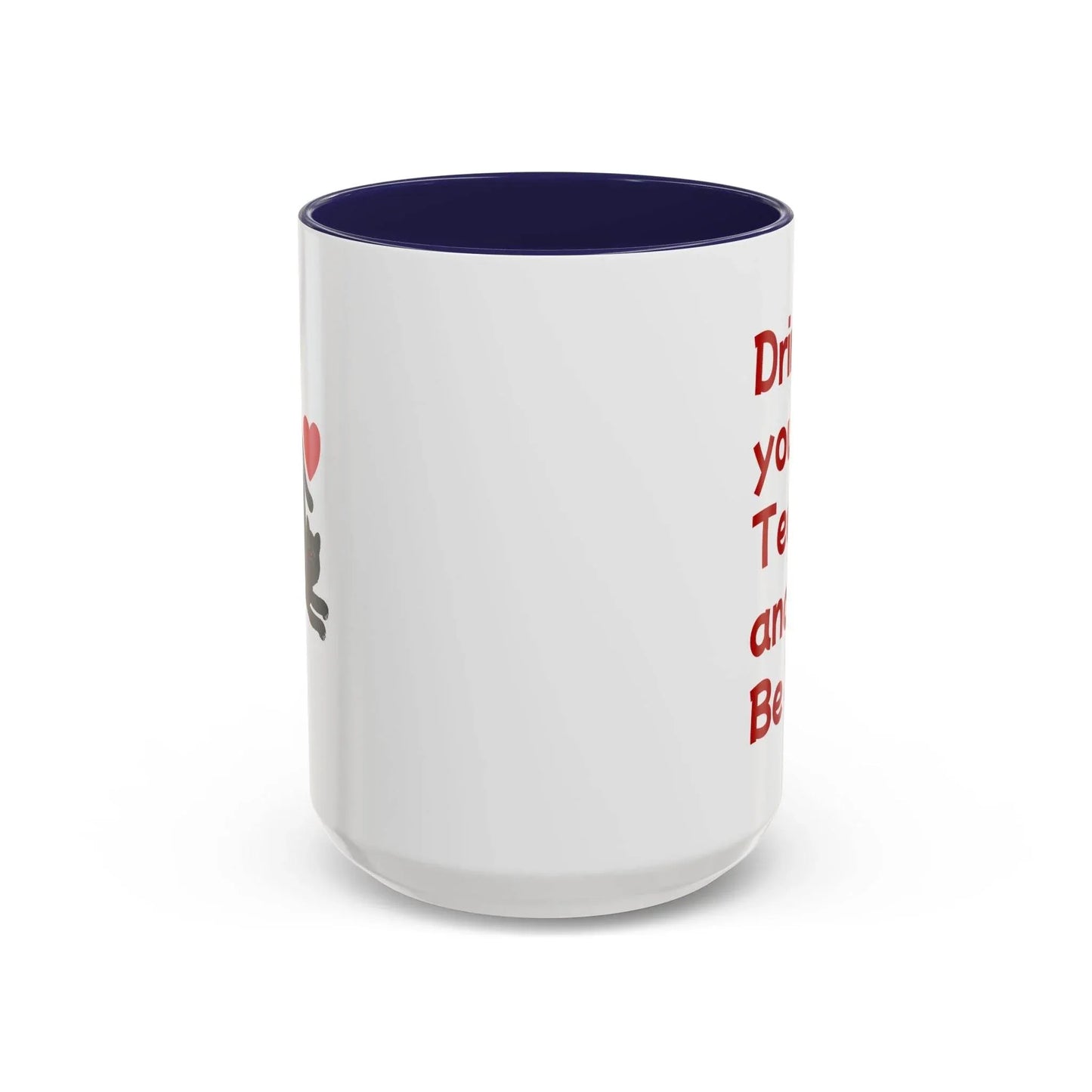 Cute Cat Love Tea Mug - 11 & 15oz Drink and be Nice - The Dreamer's Bookshop.