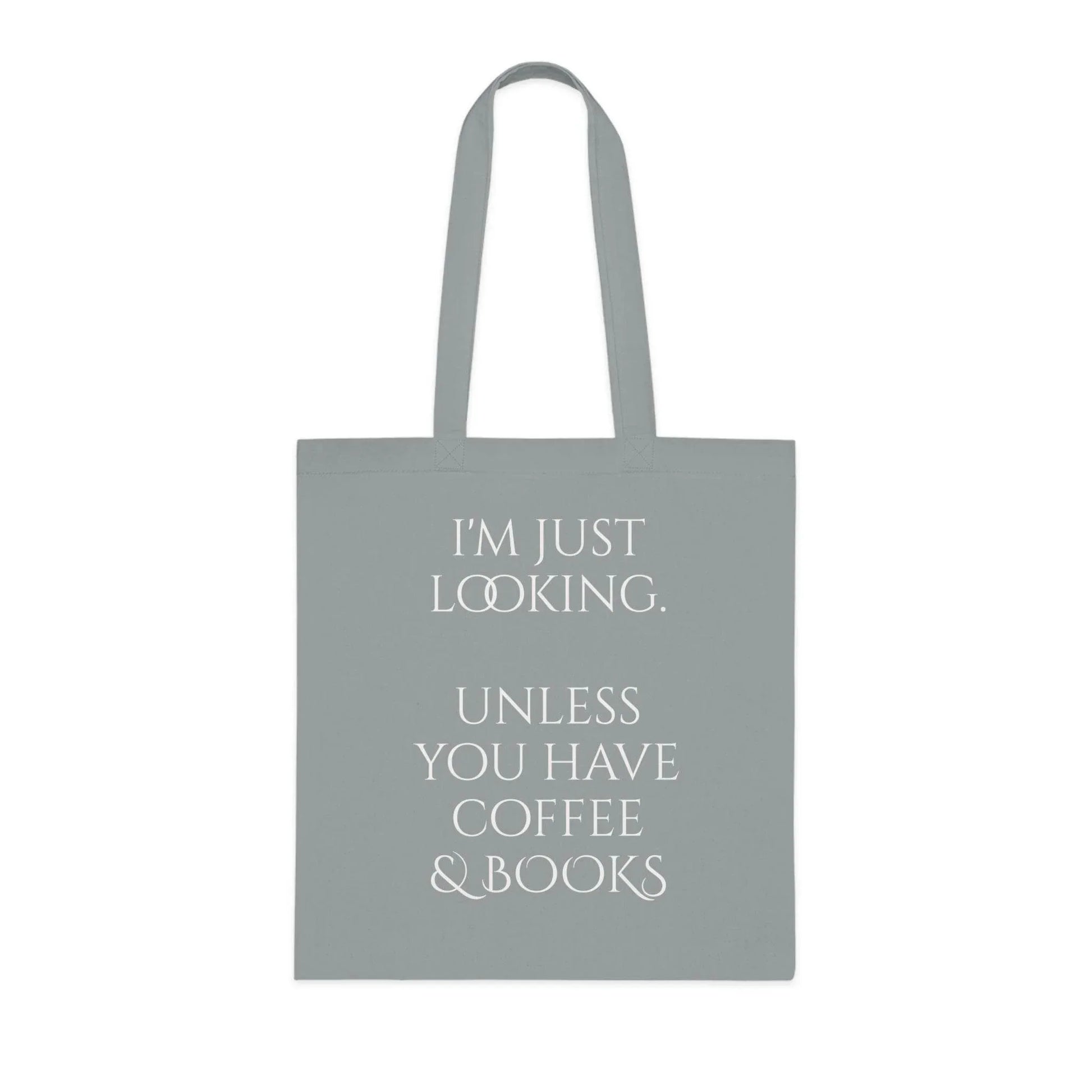 Coffee & Books Cotton Tote - Perfect for Book Lovers - The Dreamer's Bookshop.