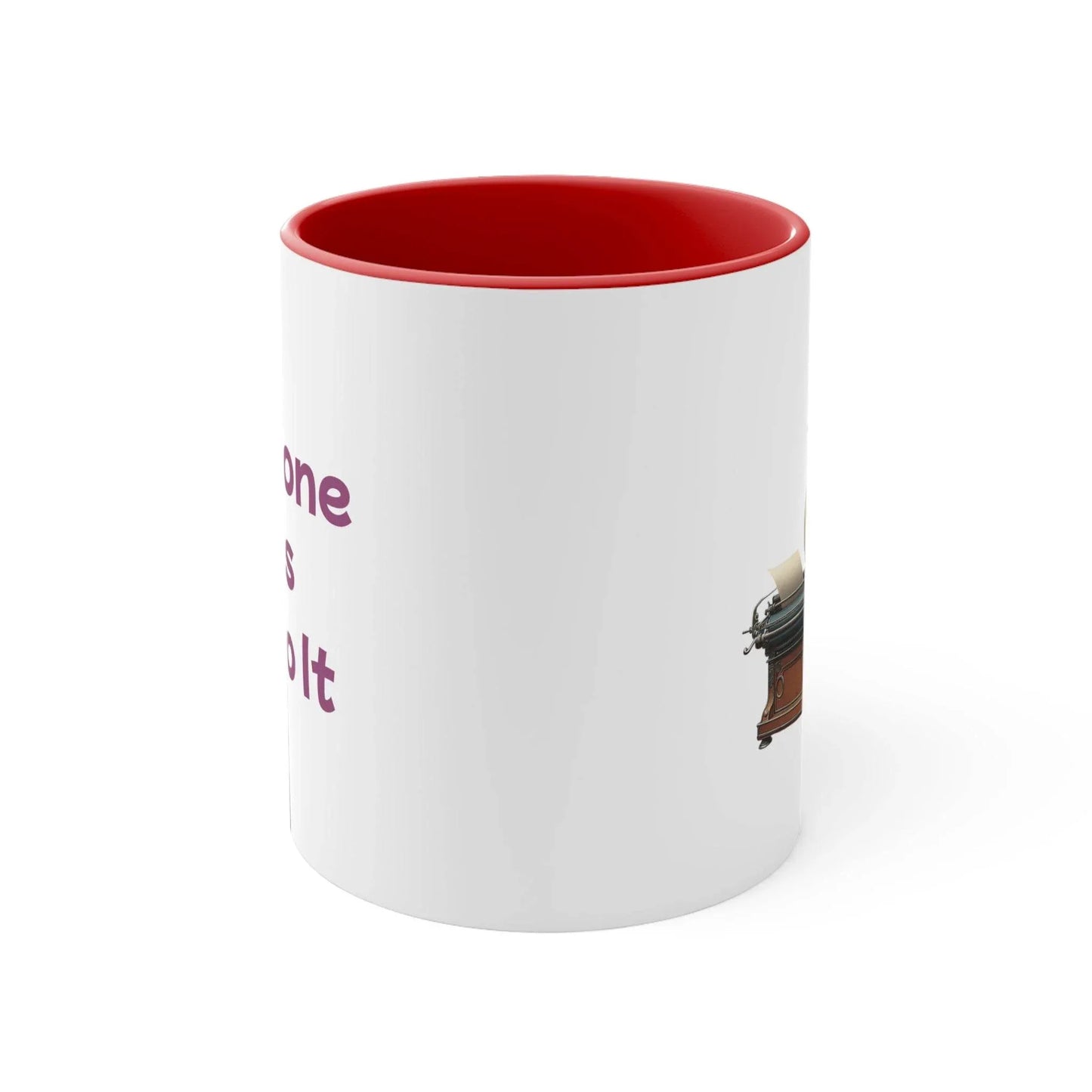 Funny Accent Mug - 11oz Grumpy Writer Cat - The Dreamer's Bookshop.