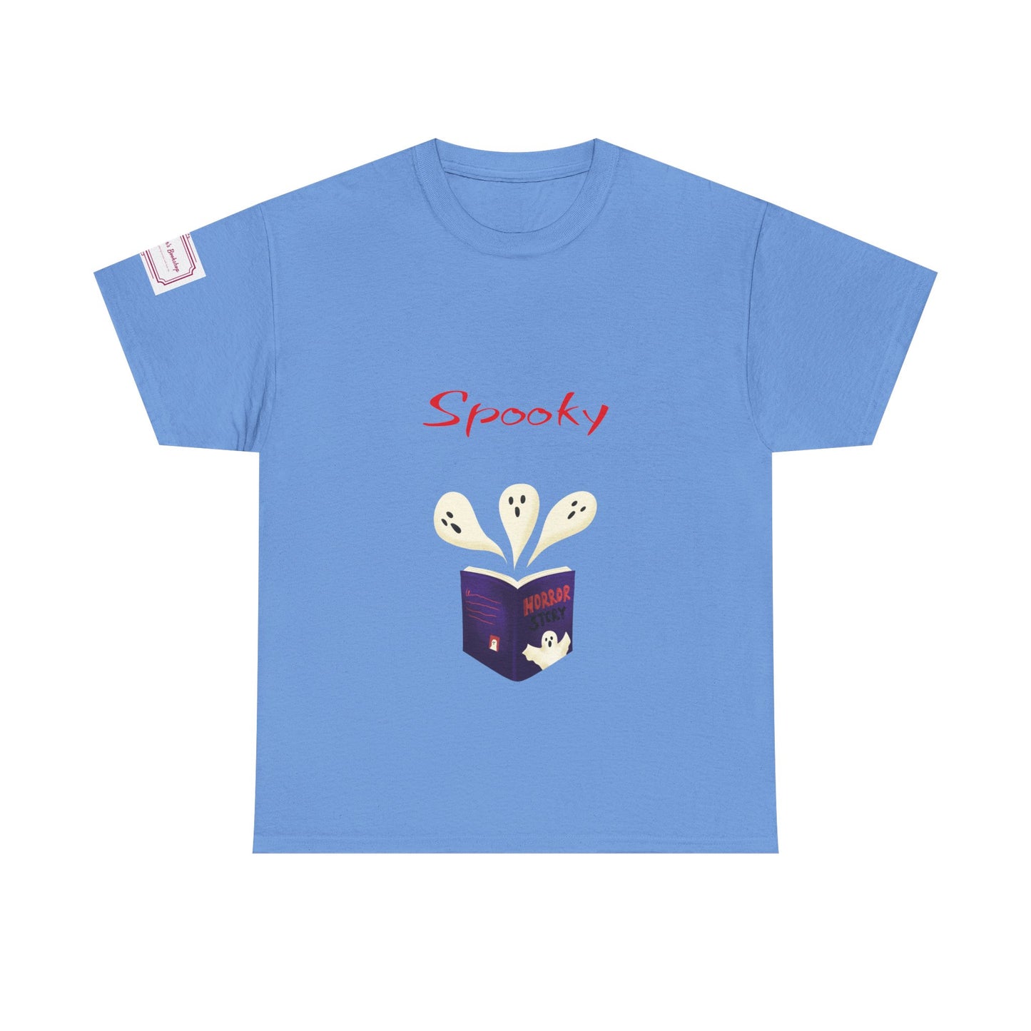 US (Ww) Fiction - Graphic Unisex Heavy Cotton Tee - Spooky Books
