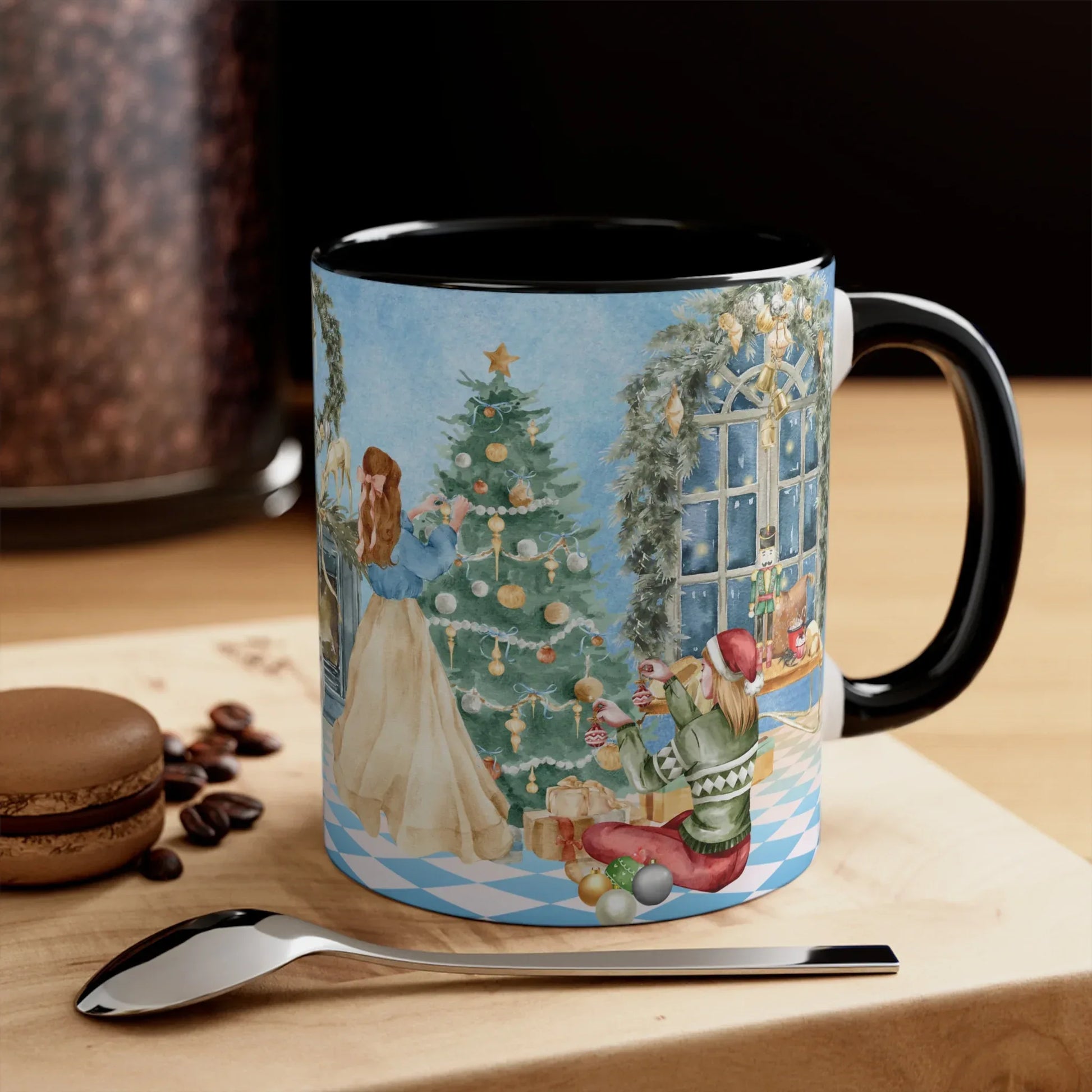 Christmas Tree Decoration Coffee Mug - 11oz tis the Season - The Dreamer's Bookshop.