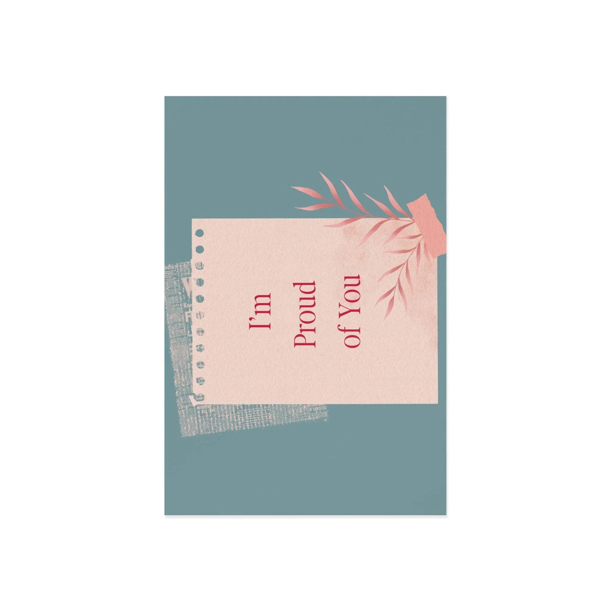 The Dreamer's Bookshop Appreciation "I'm Proud of You" Print Card - The Dreamer's Bookshop.