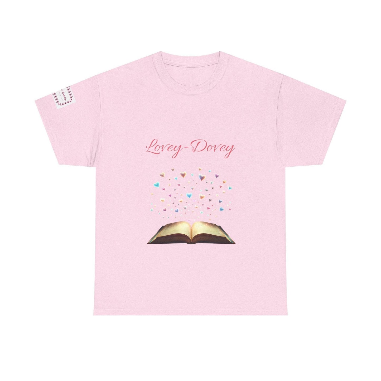 Lovey-Dovey - Graphic Unisex Heavy Cotton Tee - The Dreamer's Bookshop.