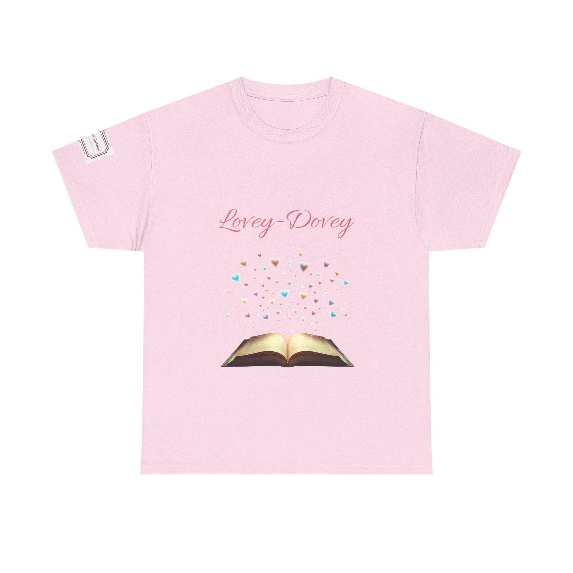 Lovey-Dovey - Graphic Unisex Heavy Cotton Tee - The Dreamer's Bookshop.