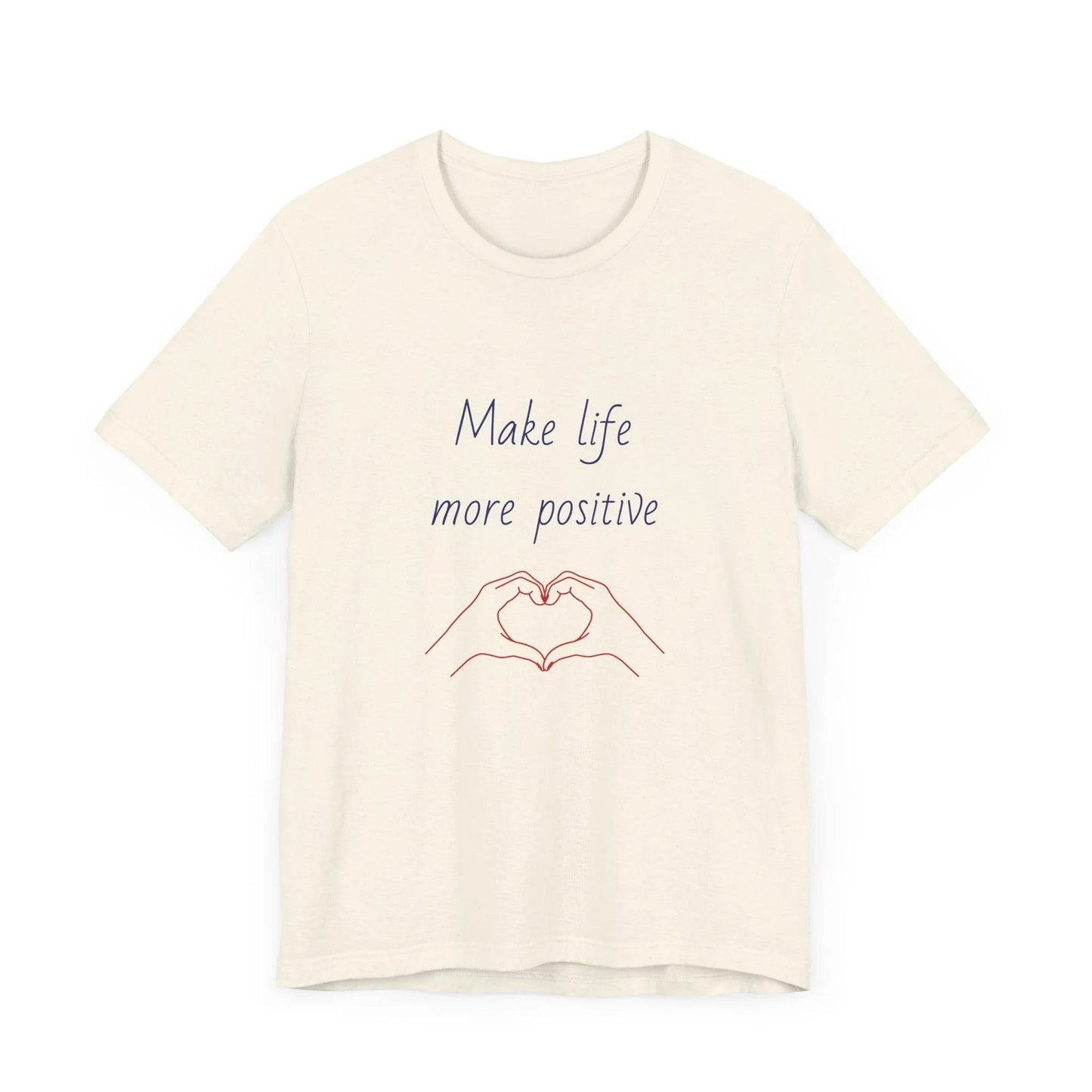 Positive Vibes Unisex Short Sleeve Tee - Make Life More Positive - The Dreamer's Bookshop.