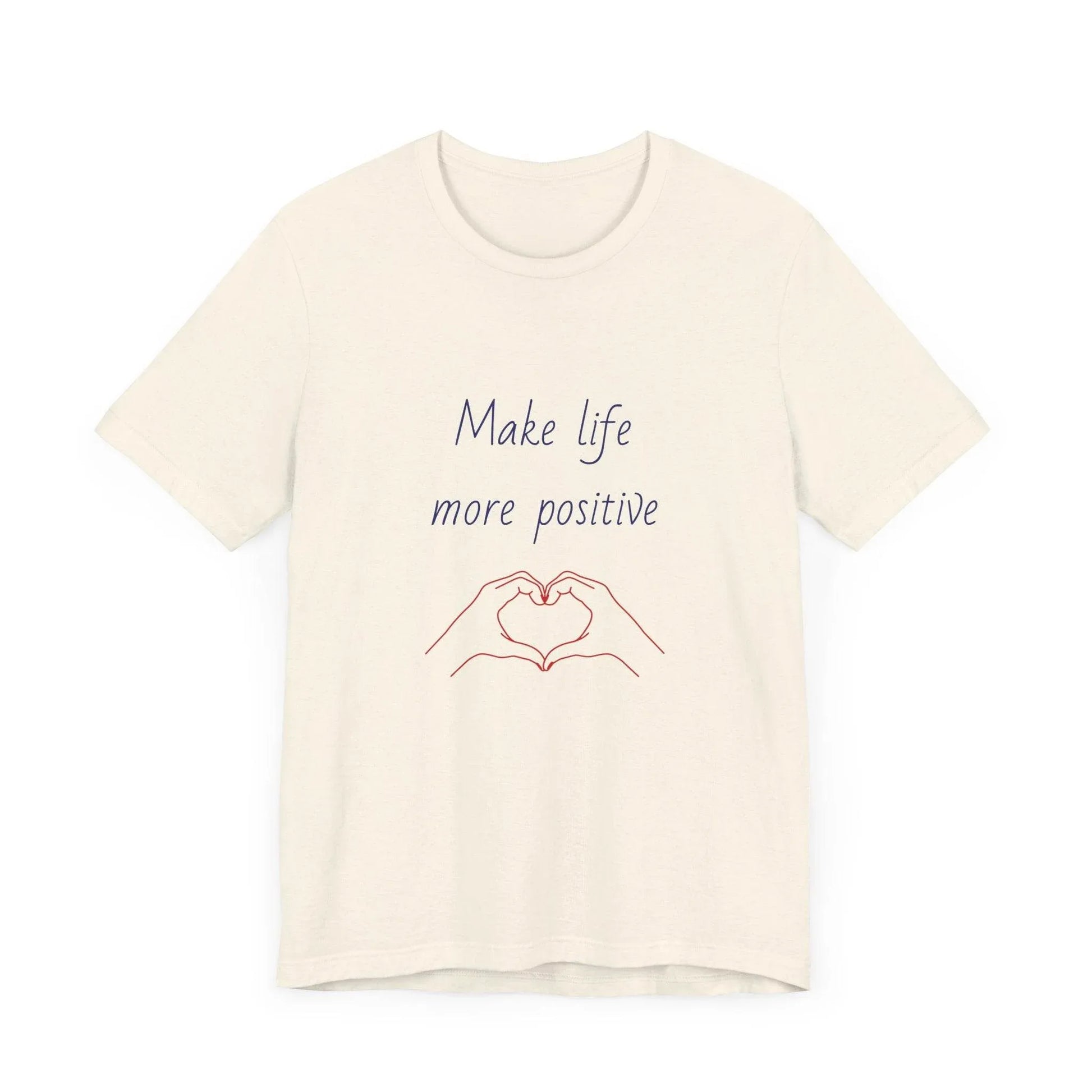 Positive Vibes Unisex Short Sleeve Tee - Make Life More Positive - The Dreamer's Bookshop.