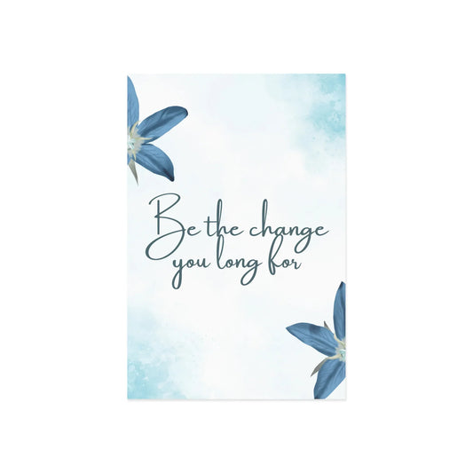 The Dreamer's Bookshop - Positive Affirmation Card "Be the change" - The Dreamer's Bookshop.
