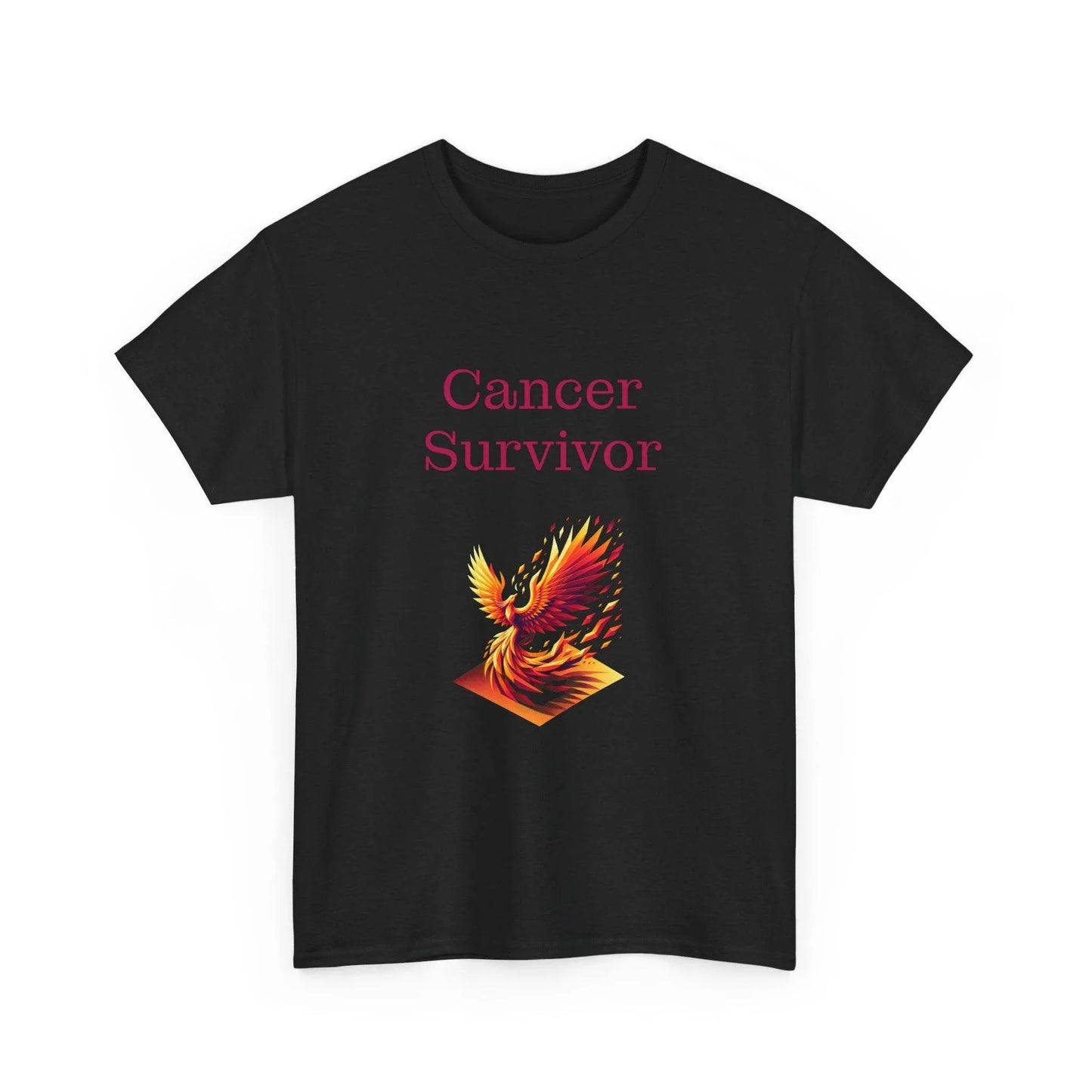 Cancer Survivor Unisex Heavy Cotton Tee - Empowering Apparel for Health Awareness - The Dreamer's Bookshop.