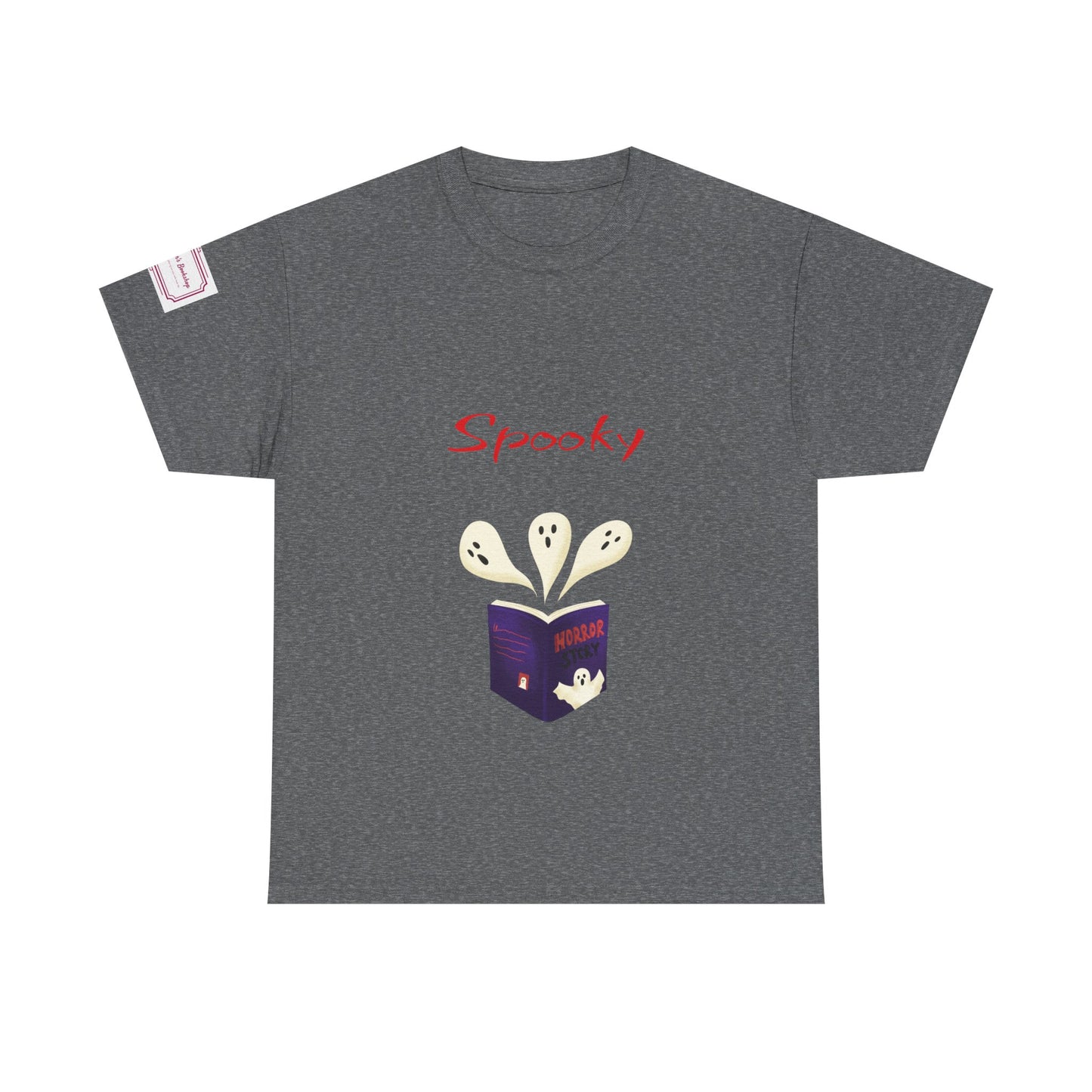 US (Ww) Fiction - Graphic Unisex Heavy Cotton Tee - Spooky Books