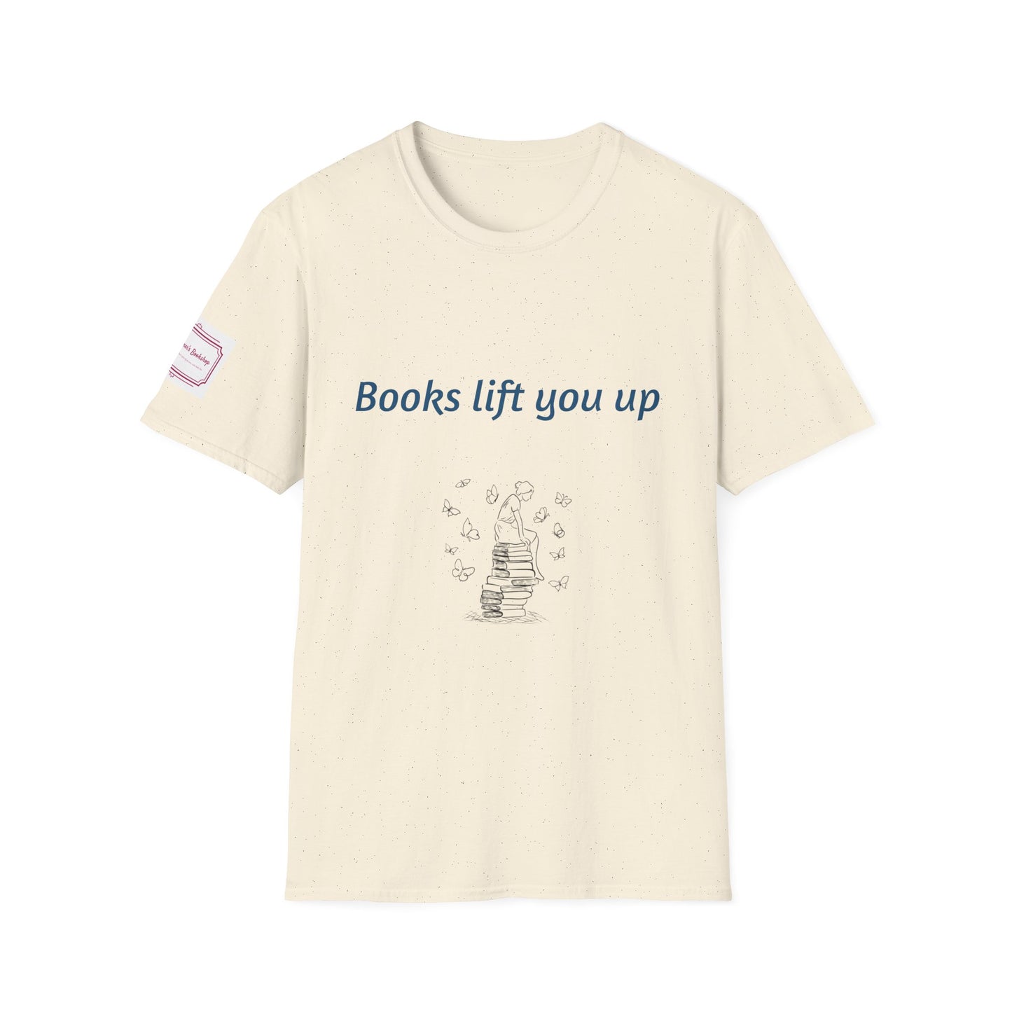 Inspirational Unisex Softstyle T-Shirt - Books Lift You Up