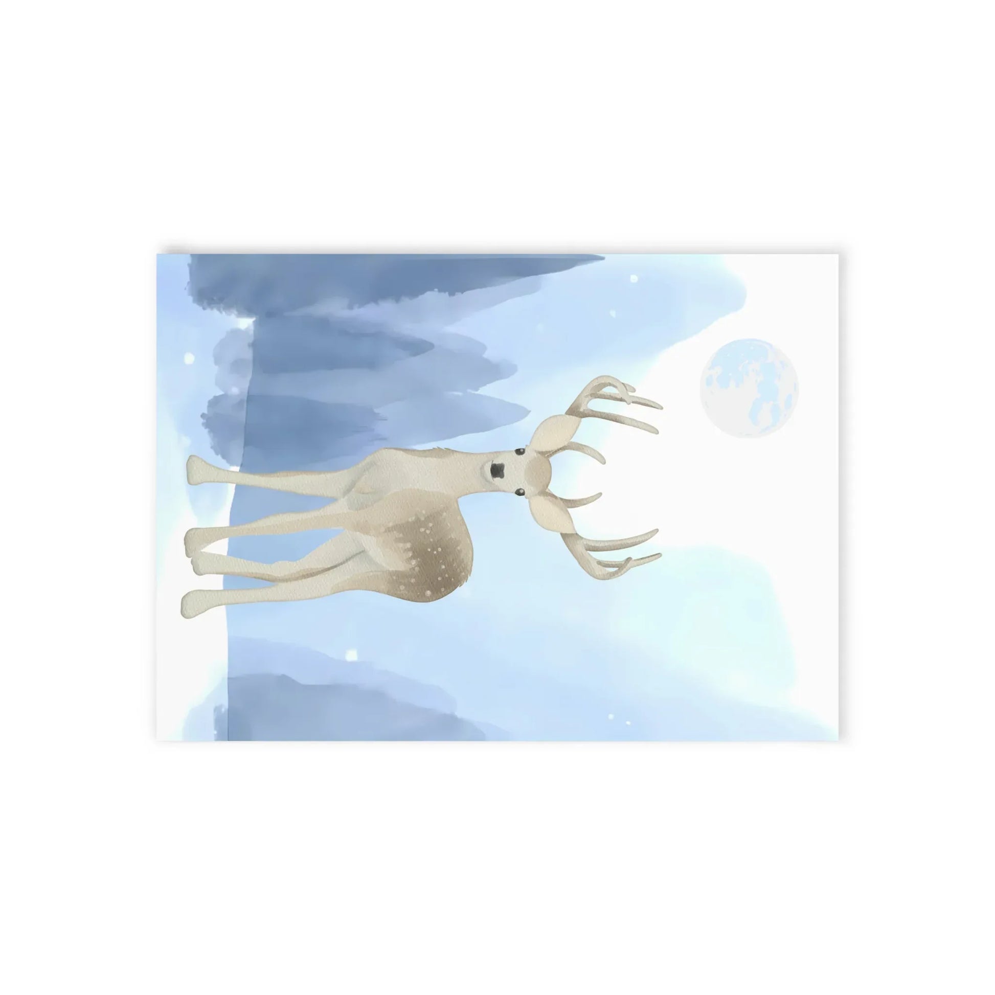 The Dreamer's Bookshop "Winter Deer" Christmas Card - The Dreamer's Bookshop.