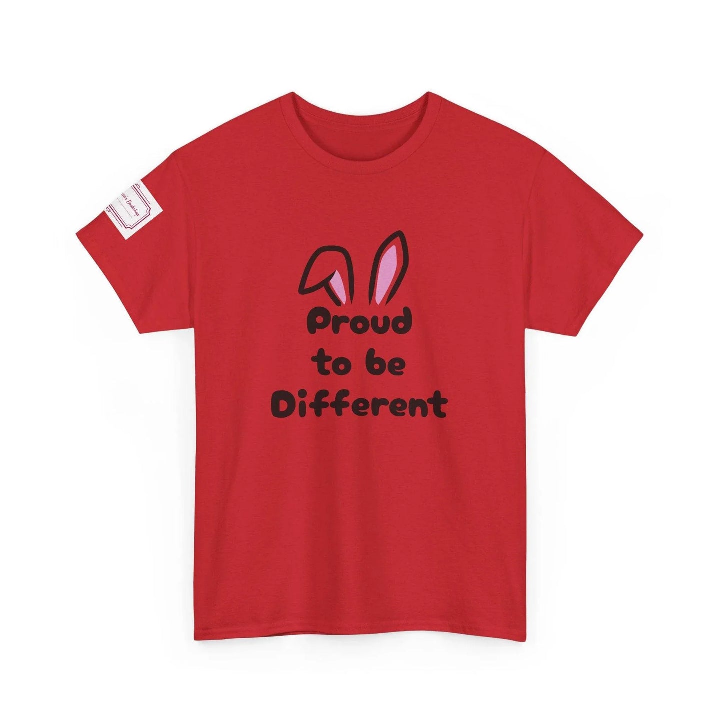 Proud to be Different Unisex Heavy Cotton Tee - Fun & Inclusive Graphic T-Shirt - The Dreamer's Bookshop.