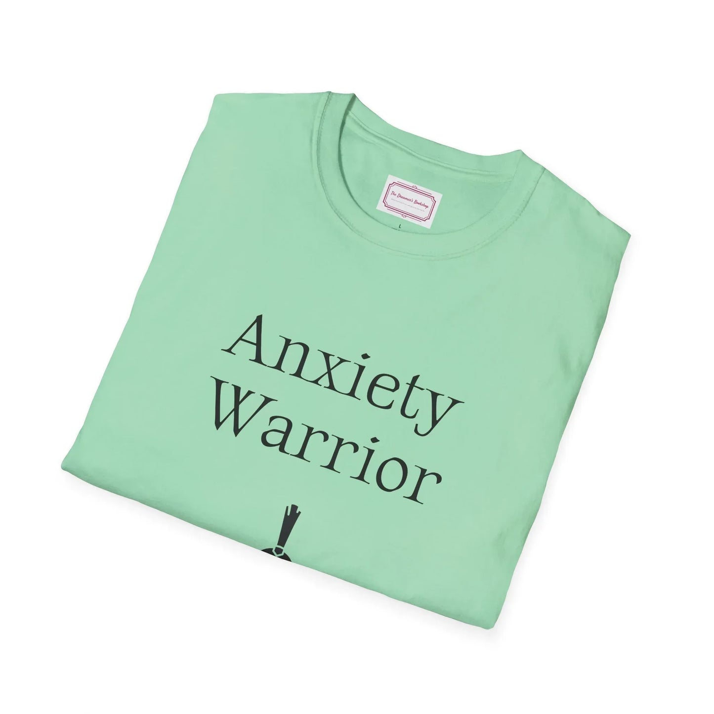 Anxiety Warrior Unisex Softstyle T-Shirt - Embrace Your Battles - The Dreamer's Bookshop.