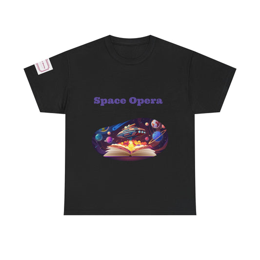 Space Opera - Unisex Heavy Cotton Tee - Sci-Fi Books