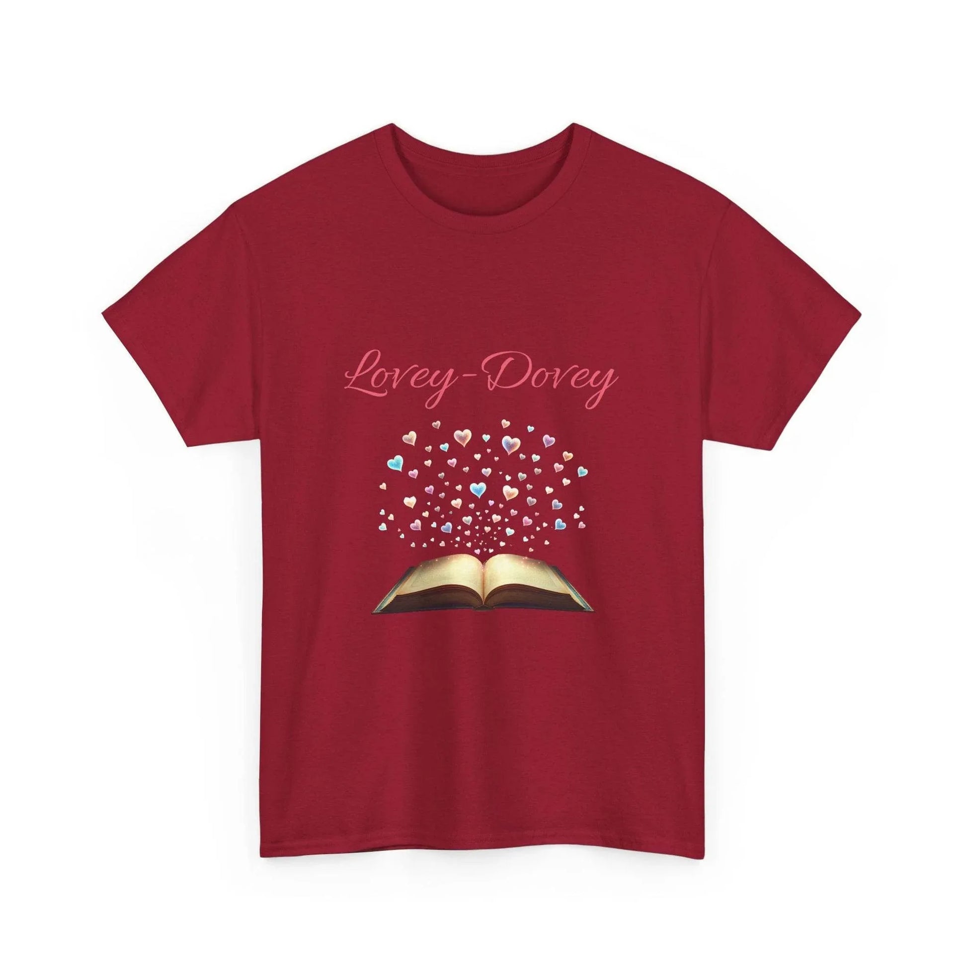 Lovey-Dovey - Graphic Tee - Unisex Heavy Cotton T-Shirt for Book Lovers - The Dreamer's Bookshop.