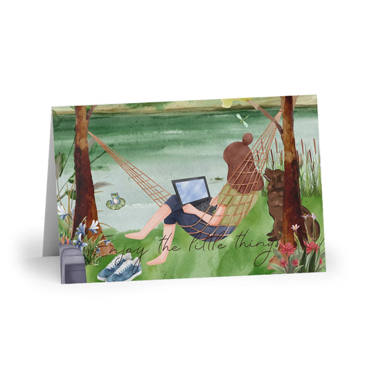 The Dreamer's Bookshop "Lake" Enjoy the Little Things Card - The Dreamer's Bookshop.