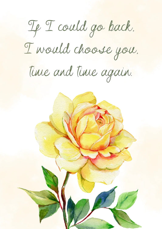 The Dreamer's Bookshop "Choose You" Affection Card - The Dreamer's Bookshop.