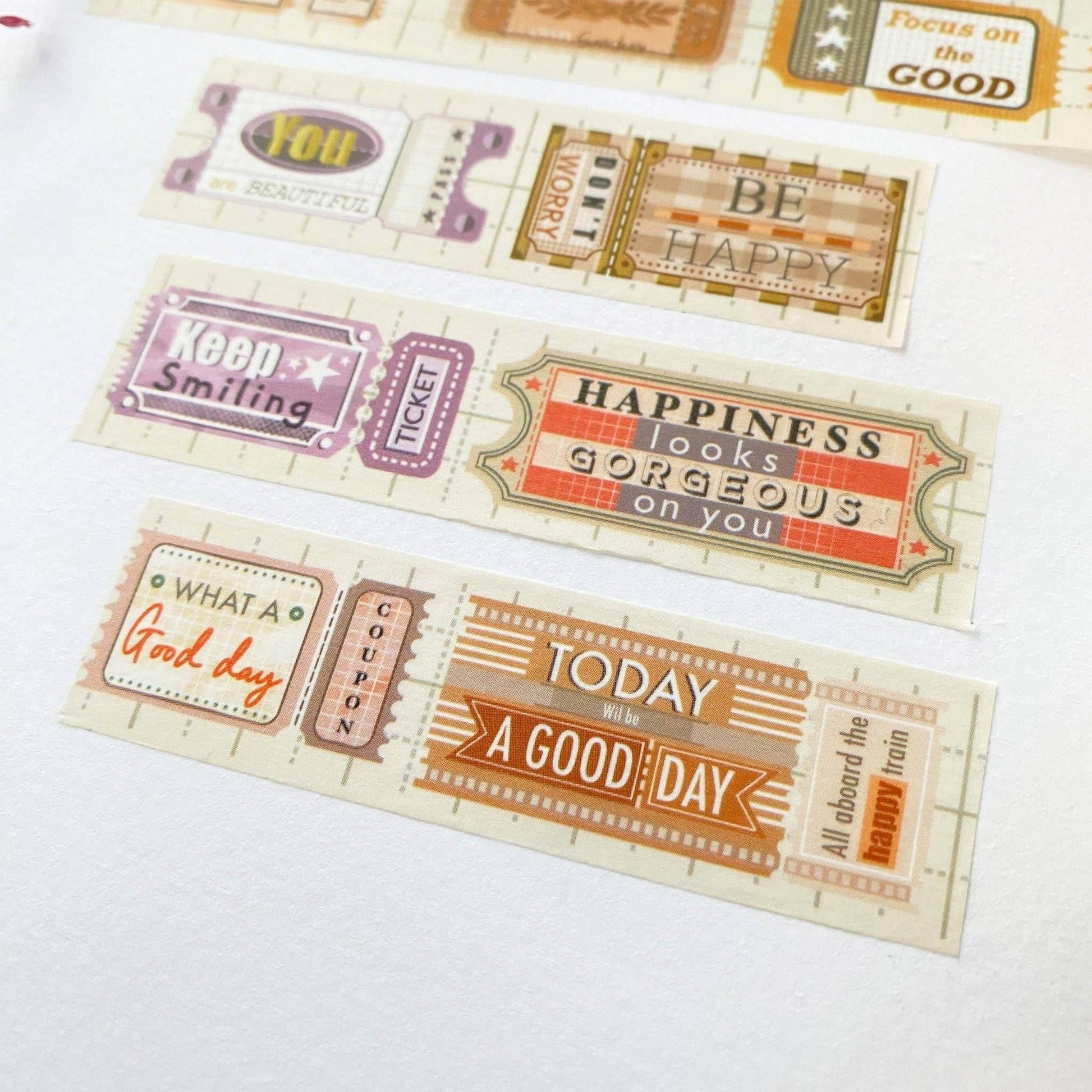 LETTOOn - Washi Tape - Positive Vibes - The Dreamer's Bookshop.