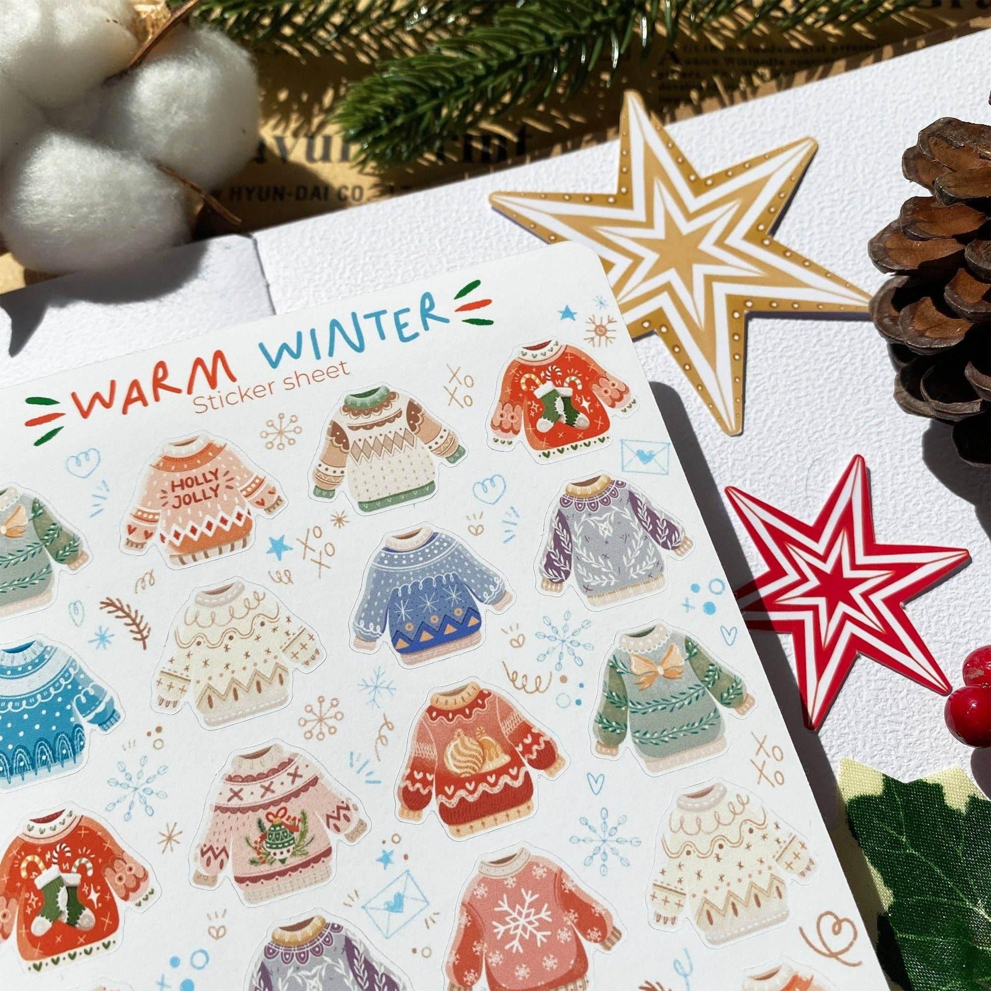 LETTOOn - Stickervel - Warme Winter - The Dreamer's Bookshop.
