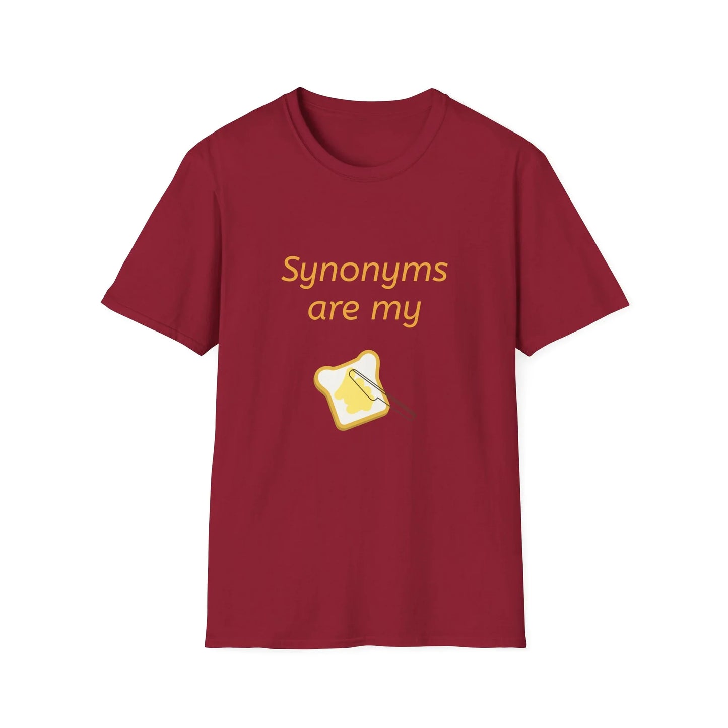 Funny "Synonyms Are My Jam" T-Shirt for Word Lovers - The Dreamer's Bookshop.