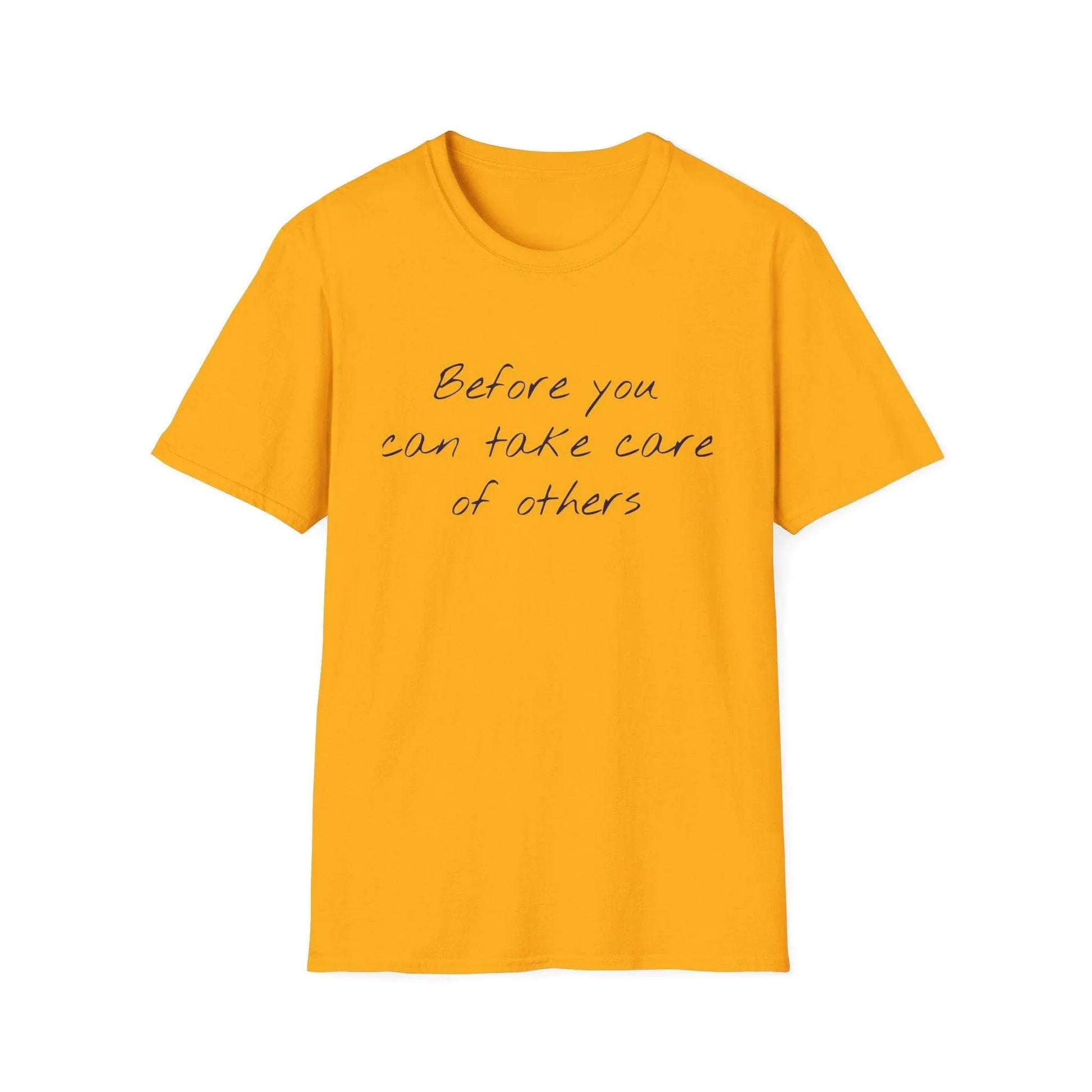 Unisex Softstyle T-Shirt - 'Take Care' Inspirational - The Dreamer's Bookshop.