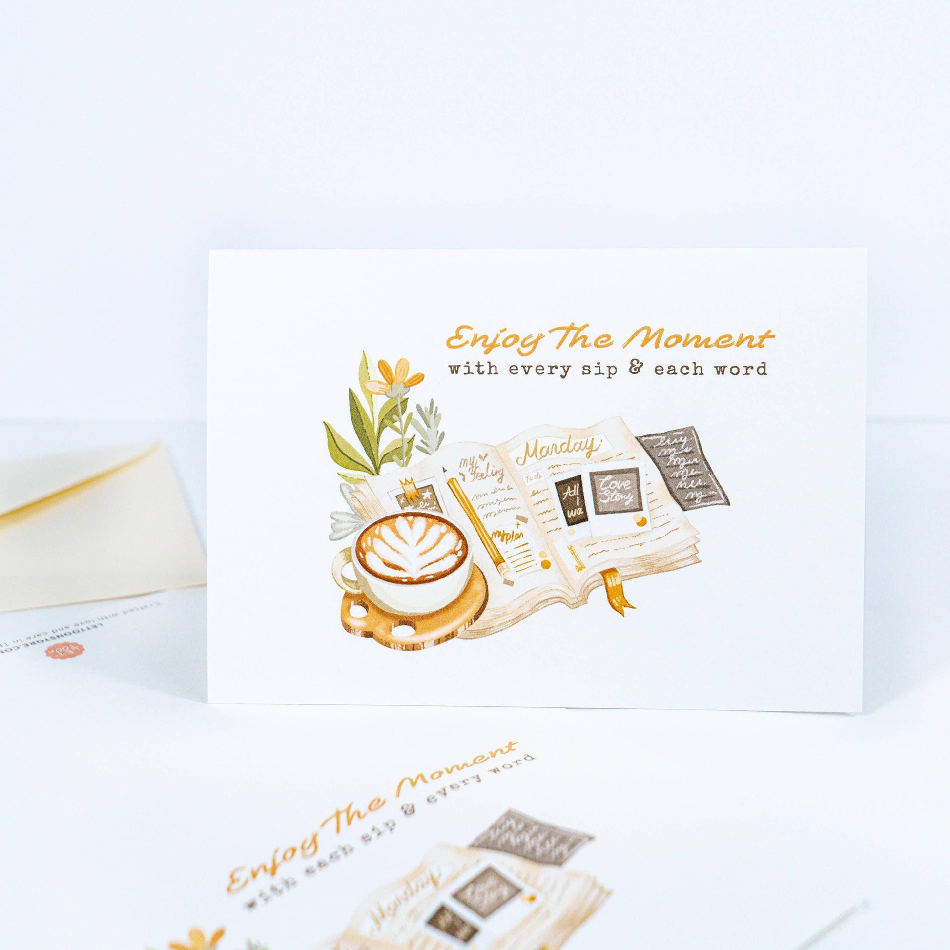 LETTOOn - Heerlijke leestijd - Enjoy The Moment Card - The Dreamer's Bookshop.