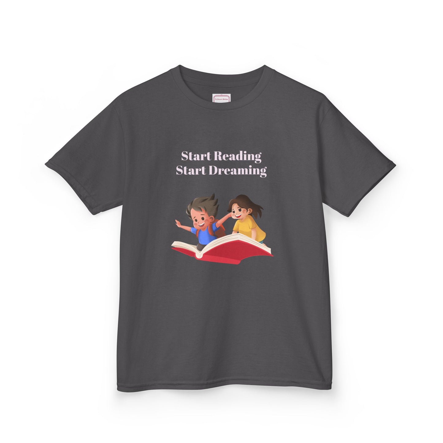 US (Ww) Kids Heavy Cotton™ Tee - Start Reading Start Dreaming Shirt