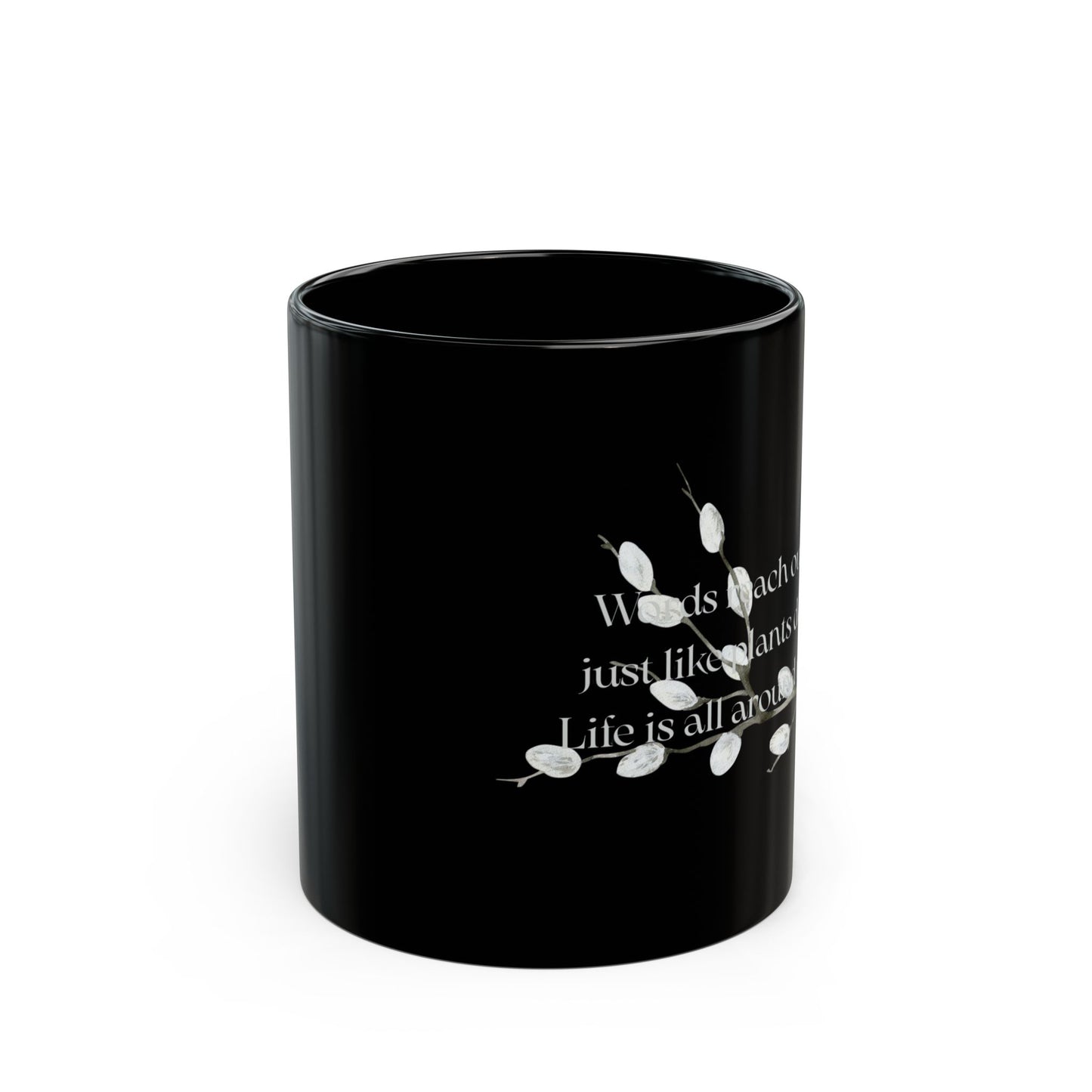 Black Mug (11oz, 15oz) - Words Reach Out