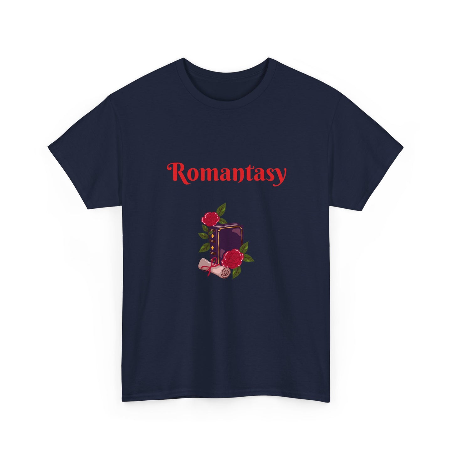 Fantasy -  Graphic Tee - Unisex Heavy Cotton T-Shirt Romantasy Books