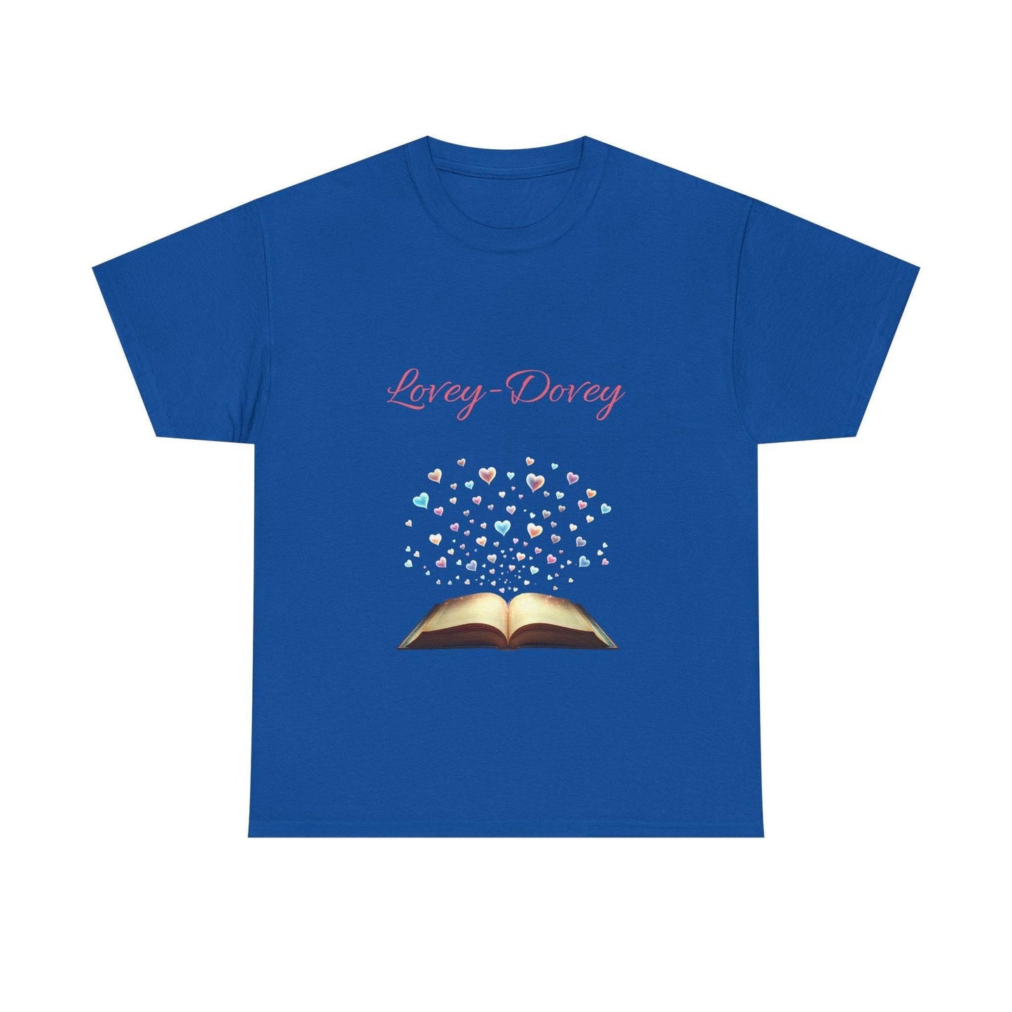 Lovey-Dovey - Unisex Heavy Cotton Tee - Sweet Romance - The Dreamer's Bookshop.