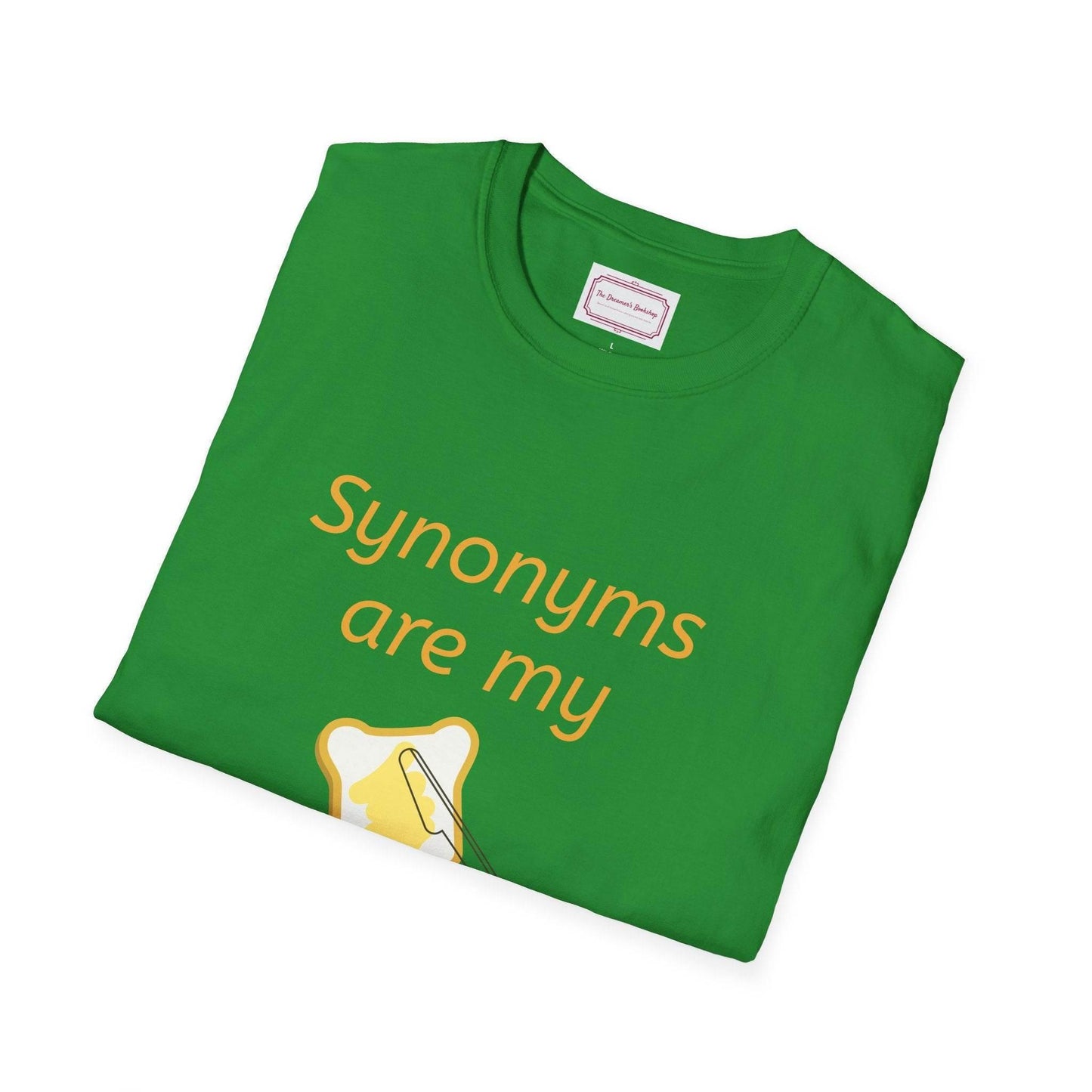Synonyms Are My Jam Unisex Softstyle T-Shirt - Perfect Gift for Word Lovers - The Dreamer's Bookshop.