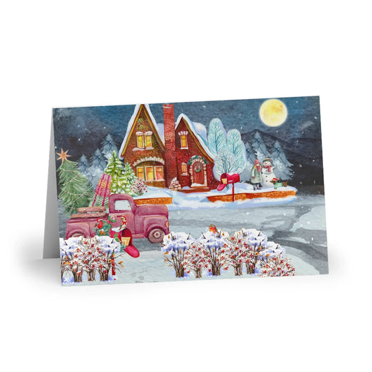 The Dreamer's Bookshop "Winter Suburbs" Christmas Card - The Dreamer's Bookshop.
