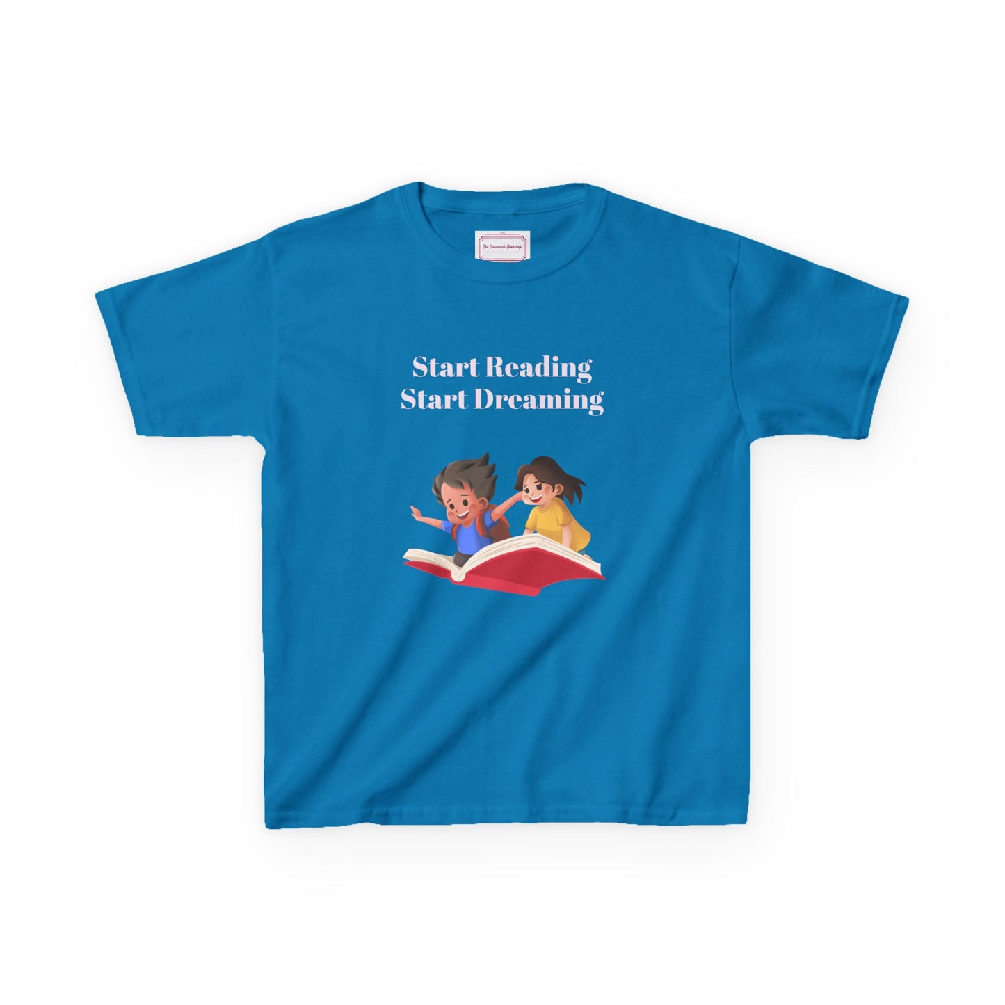 UK - Kids Heavy Cotton Tee - "Start Reading, Start Dreaming"