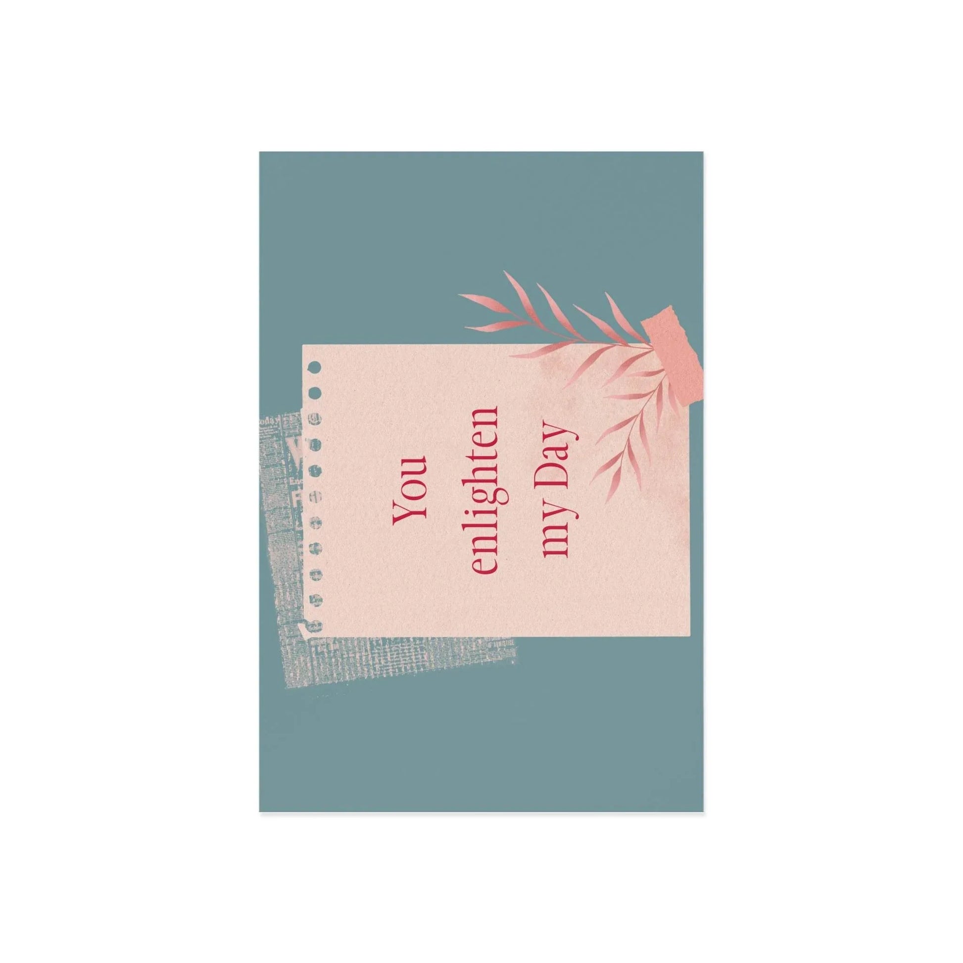 The Dreamer's Bookshop Appreciation "You Enlighten" Print Card - The Dreamer's Bookshop.